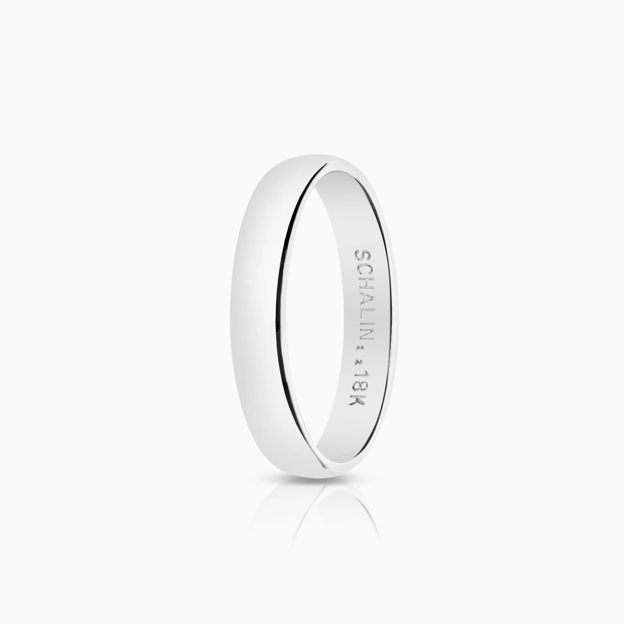 Plain ring 2.74g 18K white gold