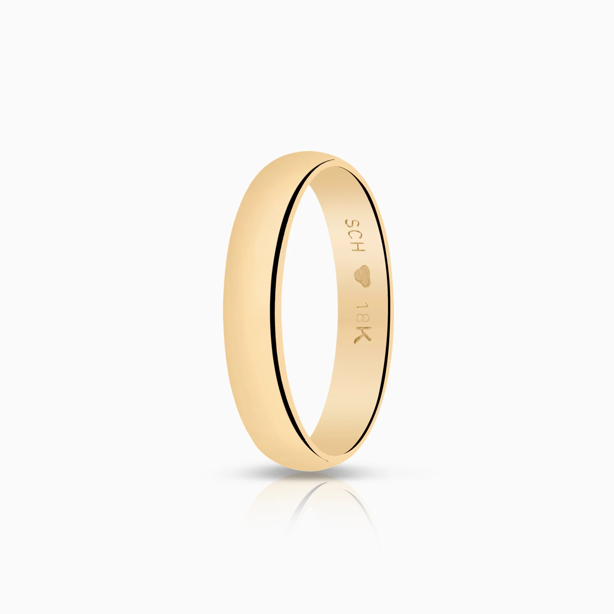 Plain ring 3.12g 18K gold
