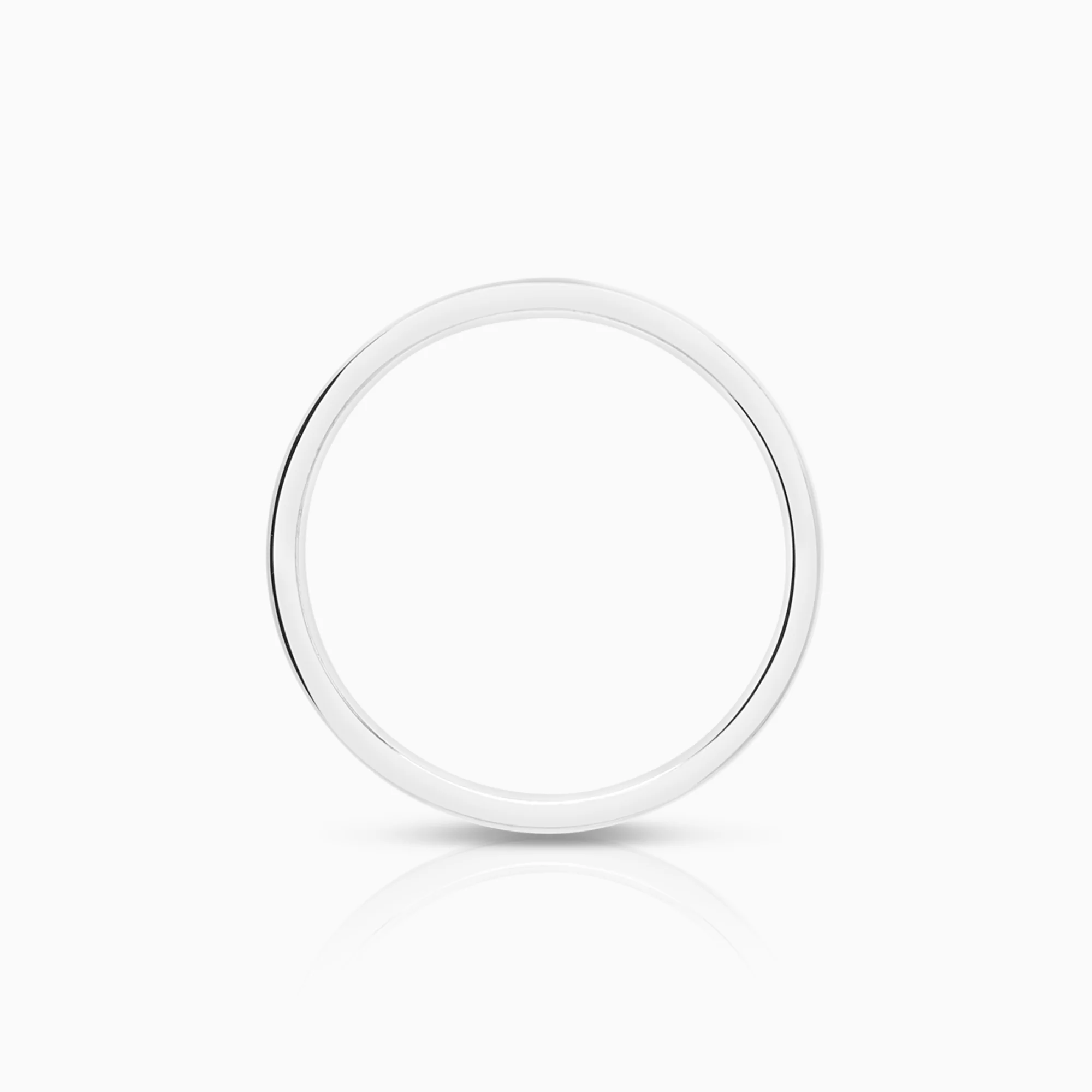 Plain ring 3.20g 18K white gold - Image 2