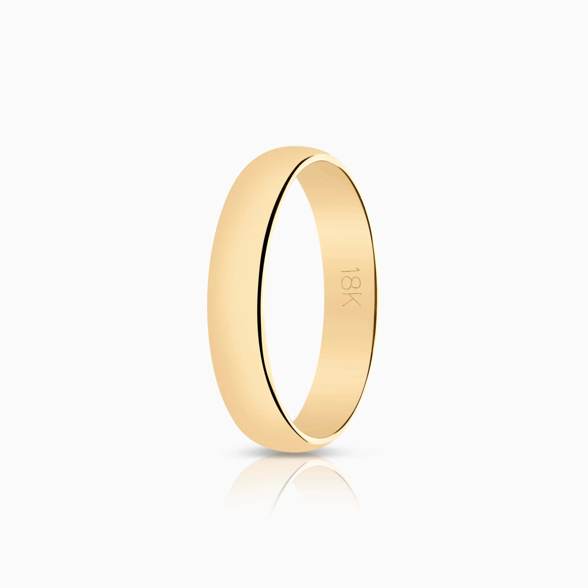 Plain ring 4.44g 18K gold