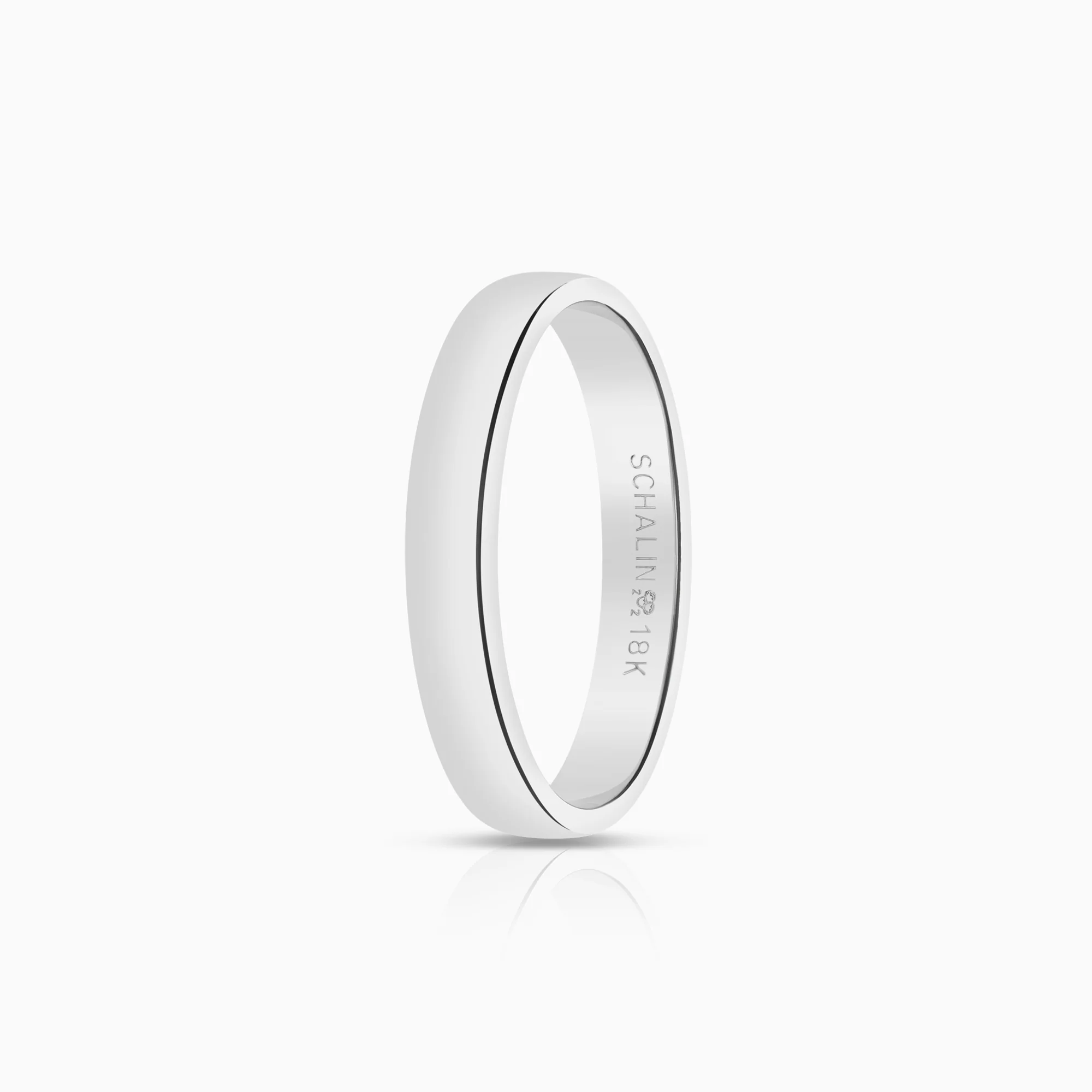 Plain ring 5.23g 18K white gold