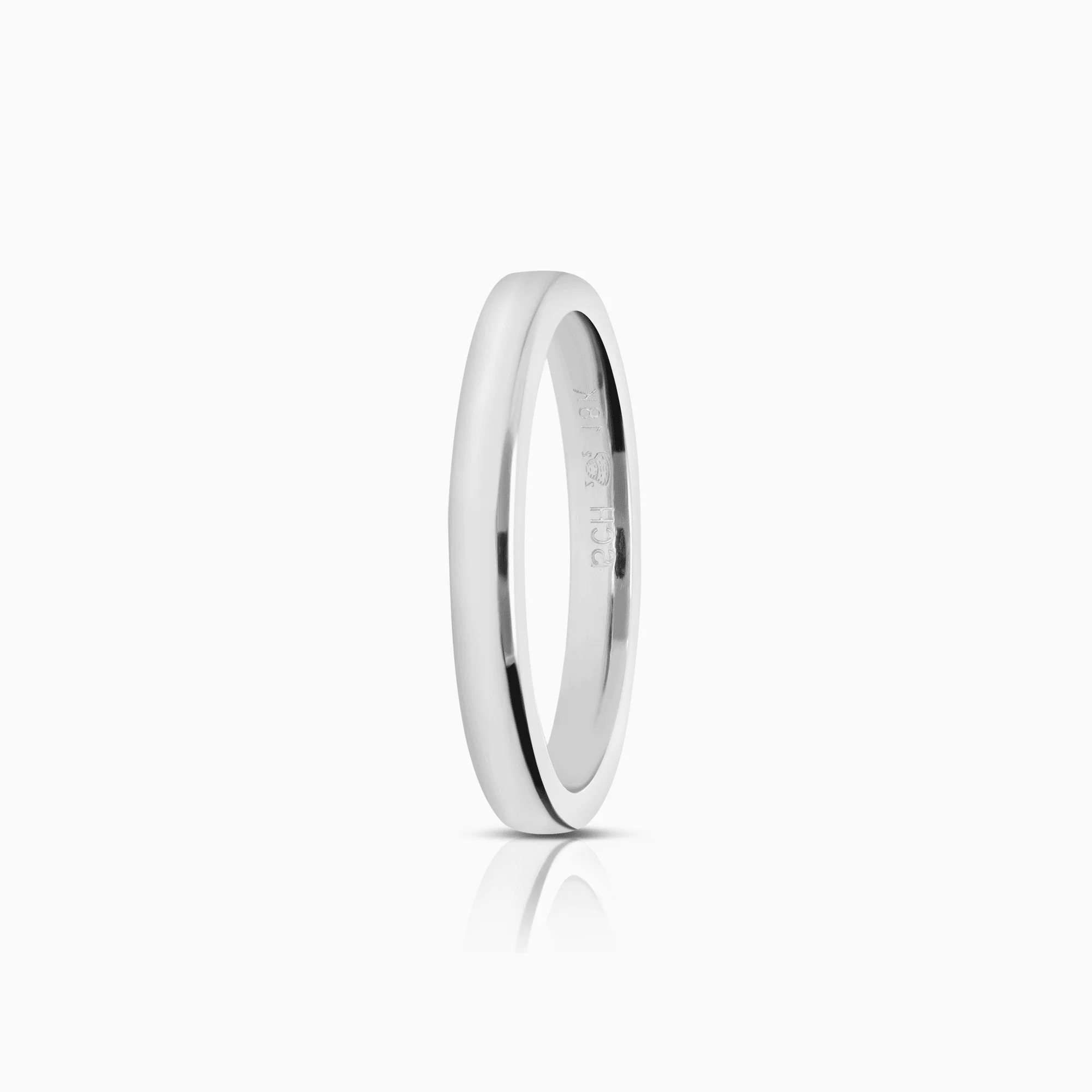 Plain ring 5.58g 18K white gold
