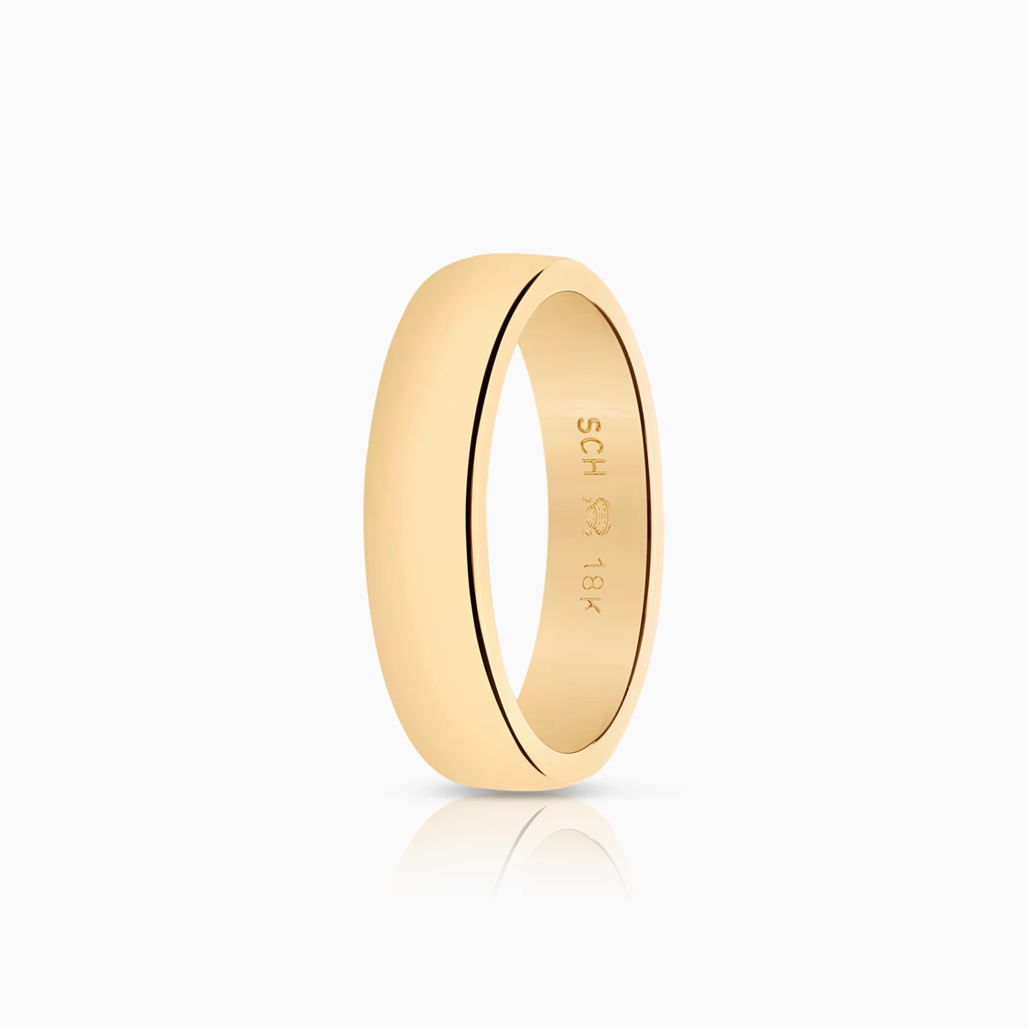 Plain ring 7.43g 18K gold