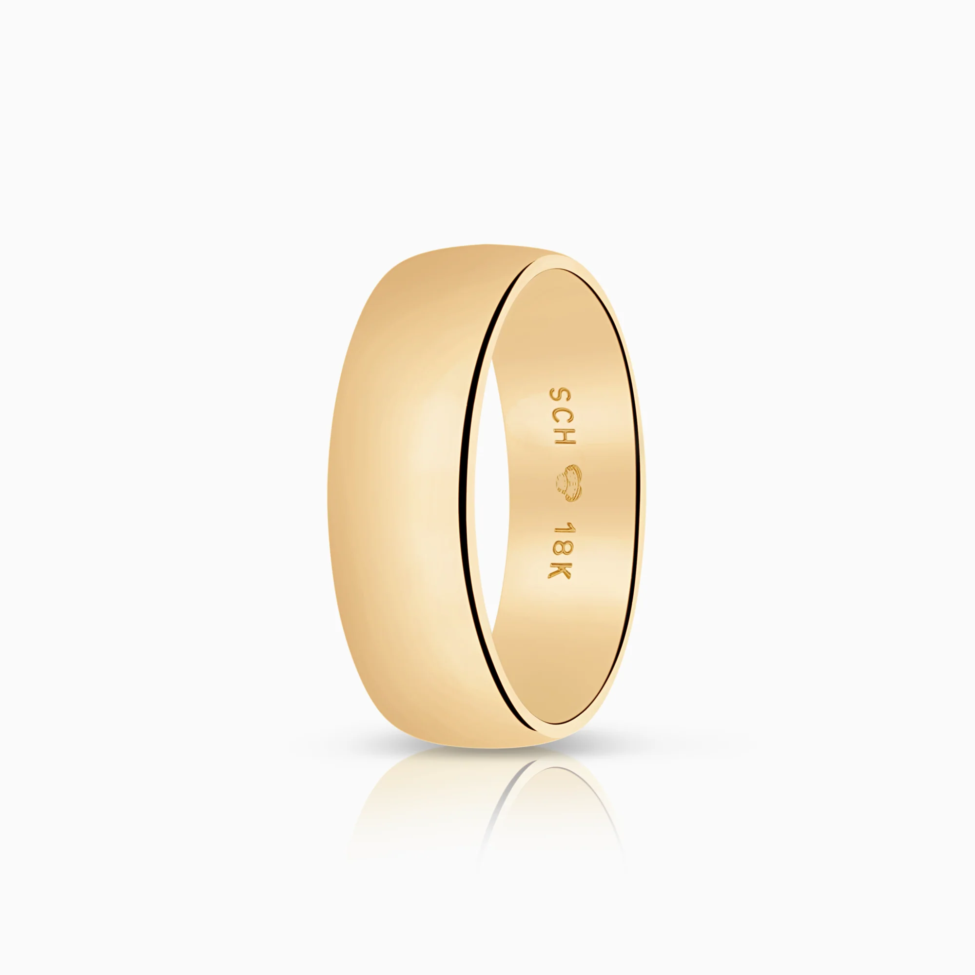 Plain ring Schalins 7.87g 18K gold