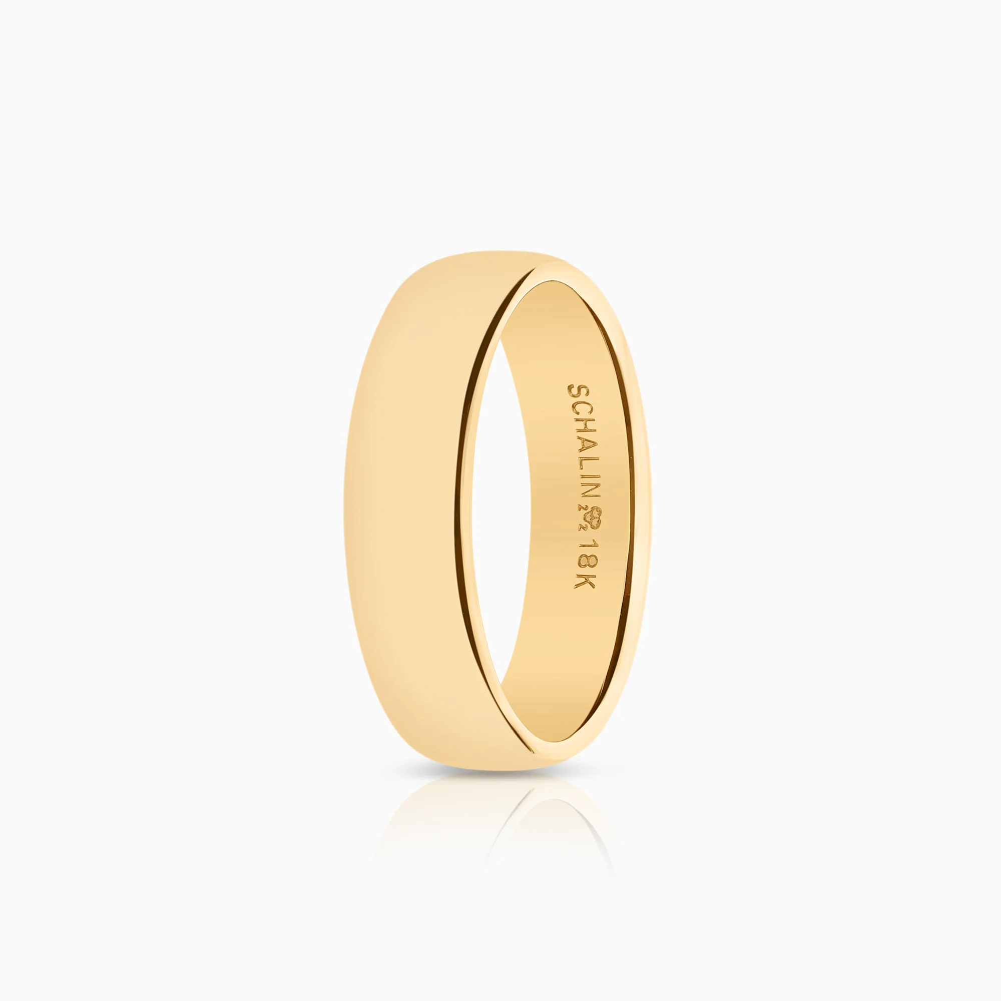 Plain ring 8.66g 18K gold