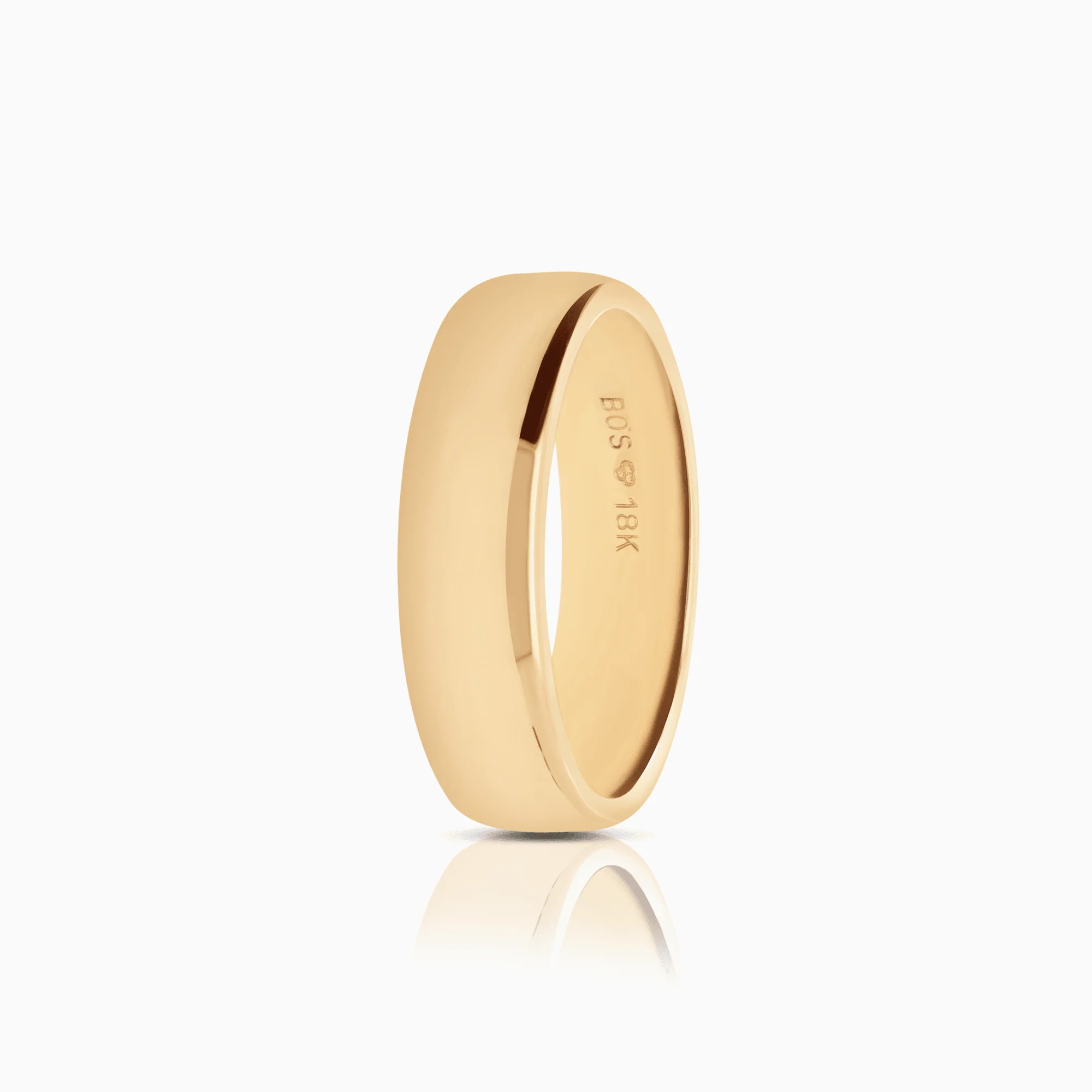 Plain ring 9.18g 18K gold
