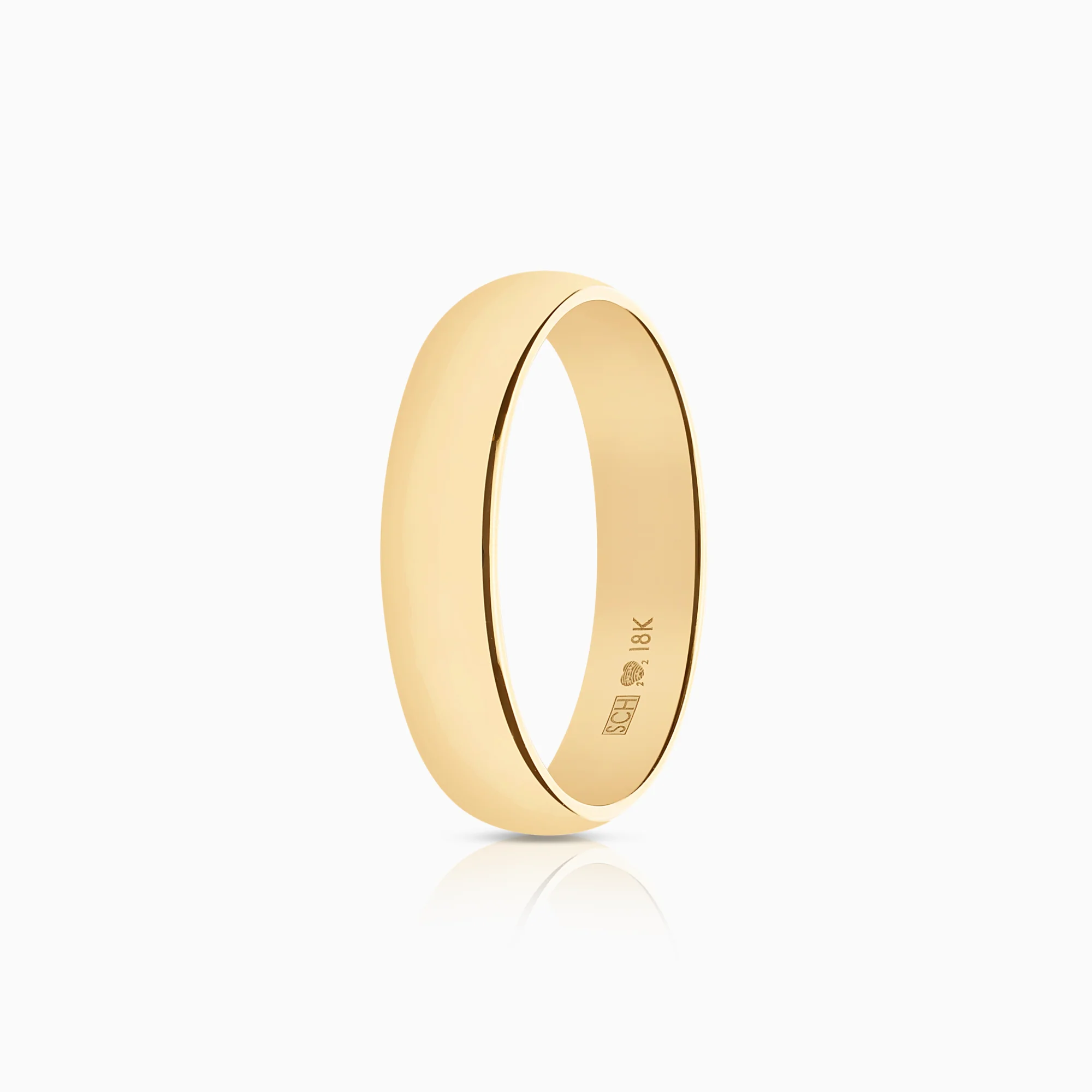 Plain ring Schalins 6.10g 18K gold