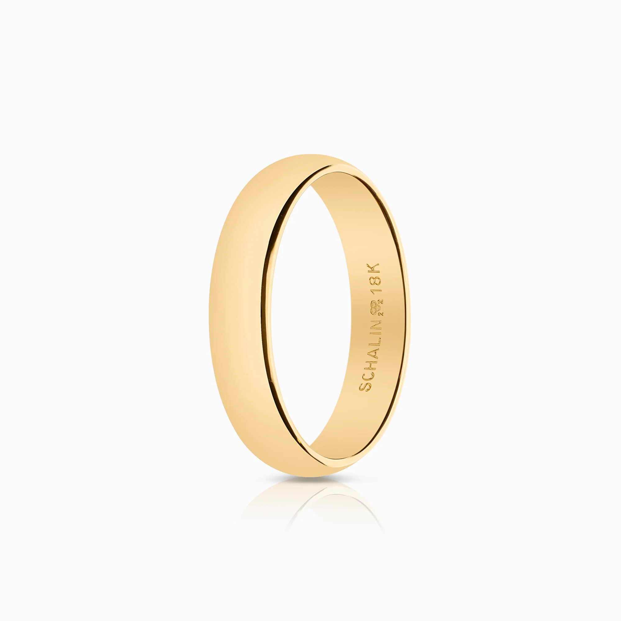 Plain ring Schalins 6.56g 18K gold