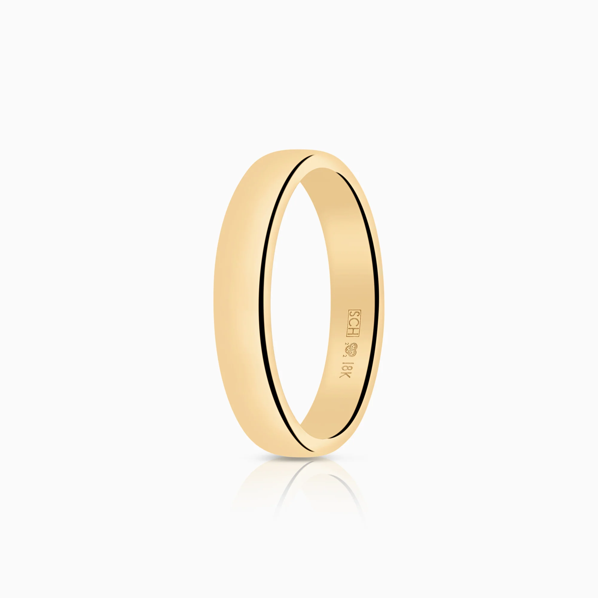 Smooth ring Schalins 7.04g 18K gold