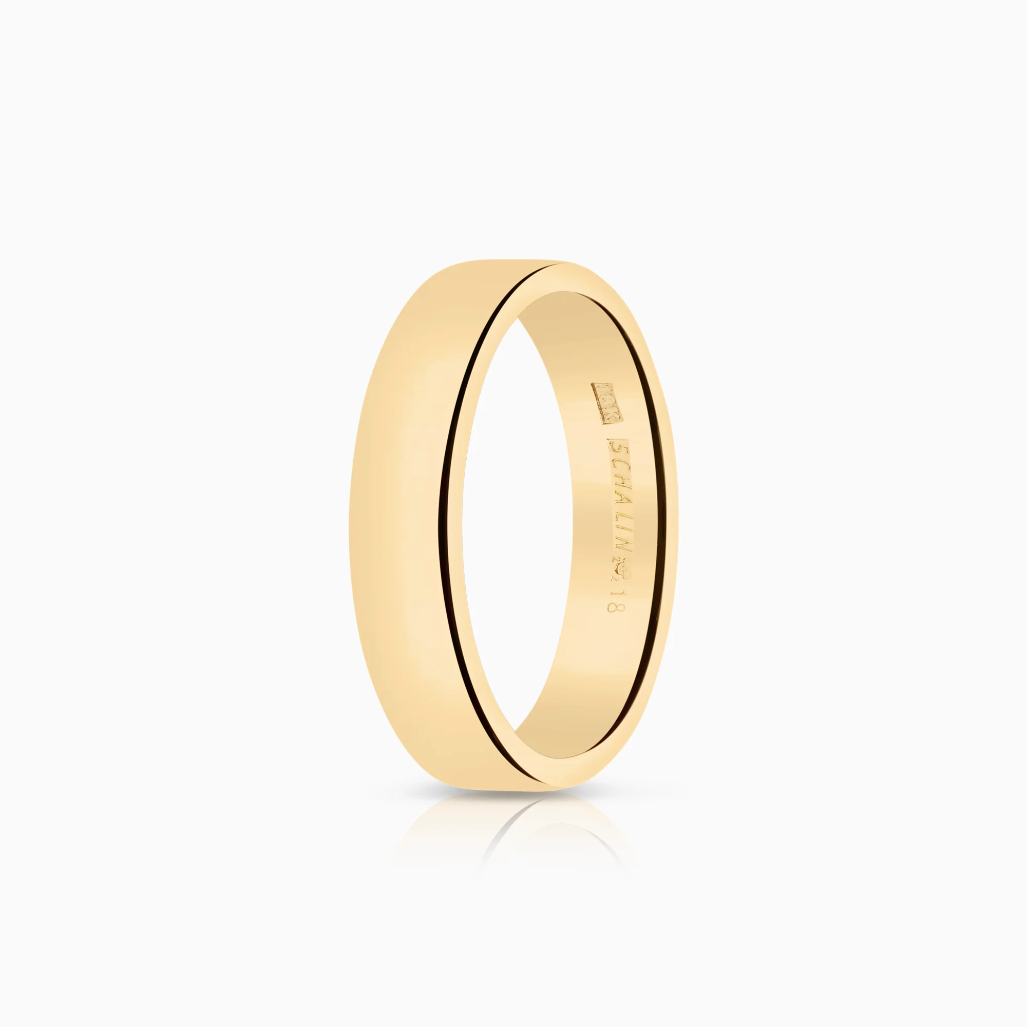 Plain ring Schalins 8.64g 18K gold