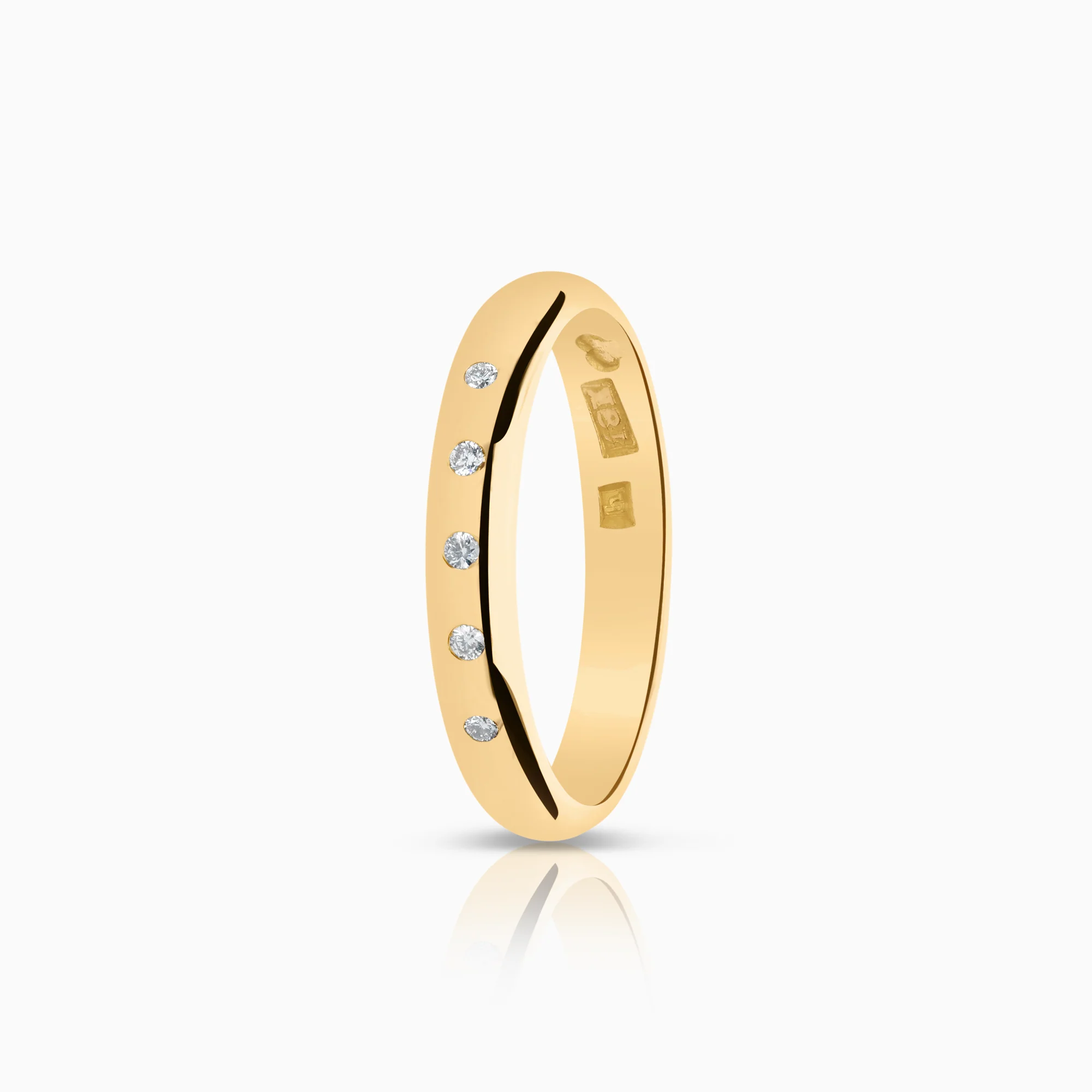 Diamond ring 0.05ct 18K gold