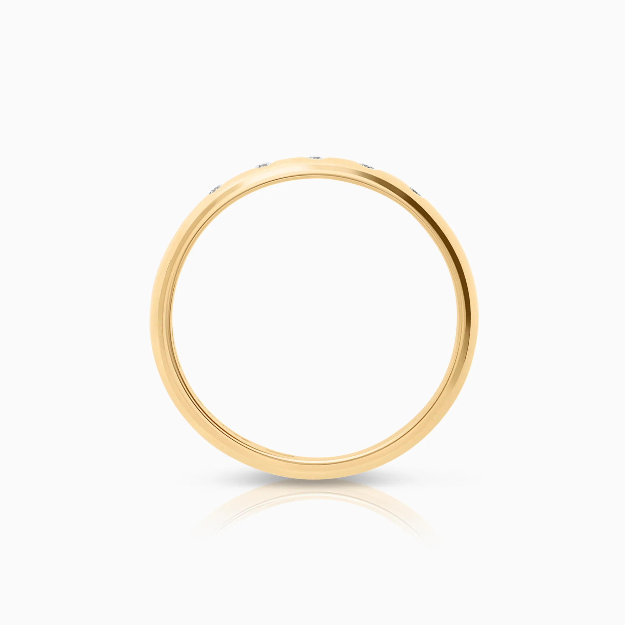 Diamond ring 0.05ct 18K gold - Image 2