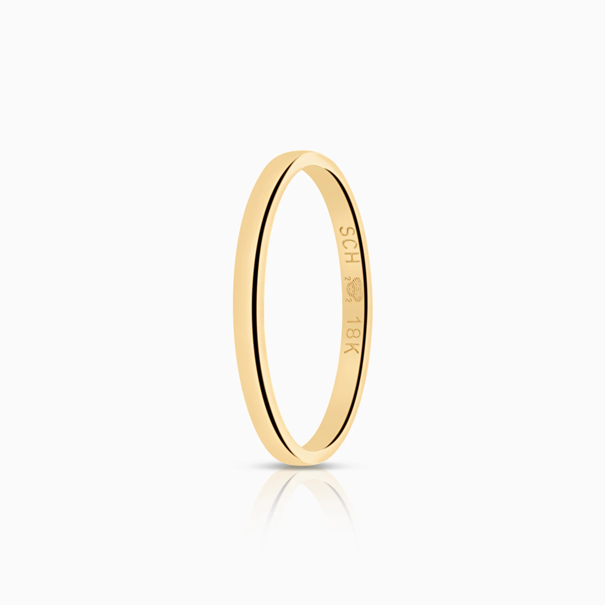 Plain ring 1.54g 18K gold