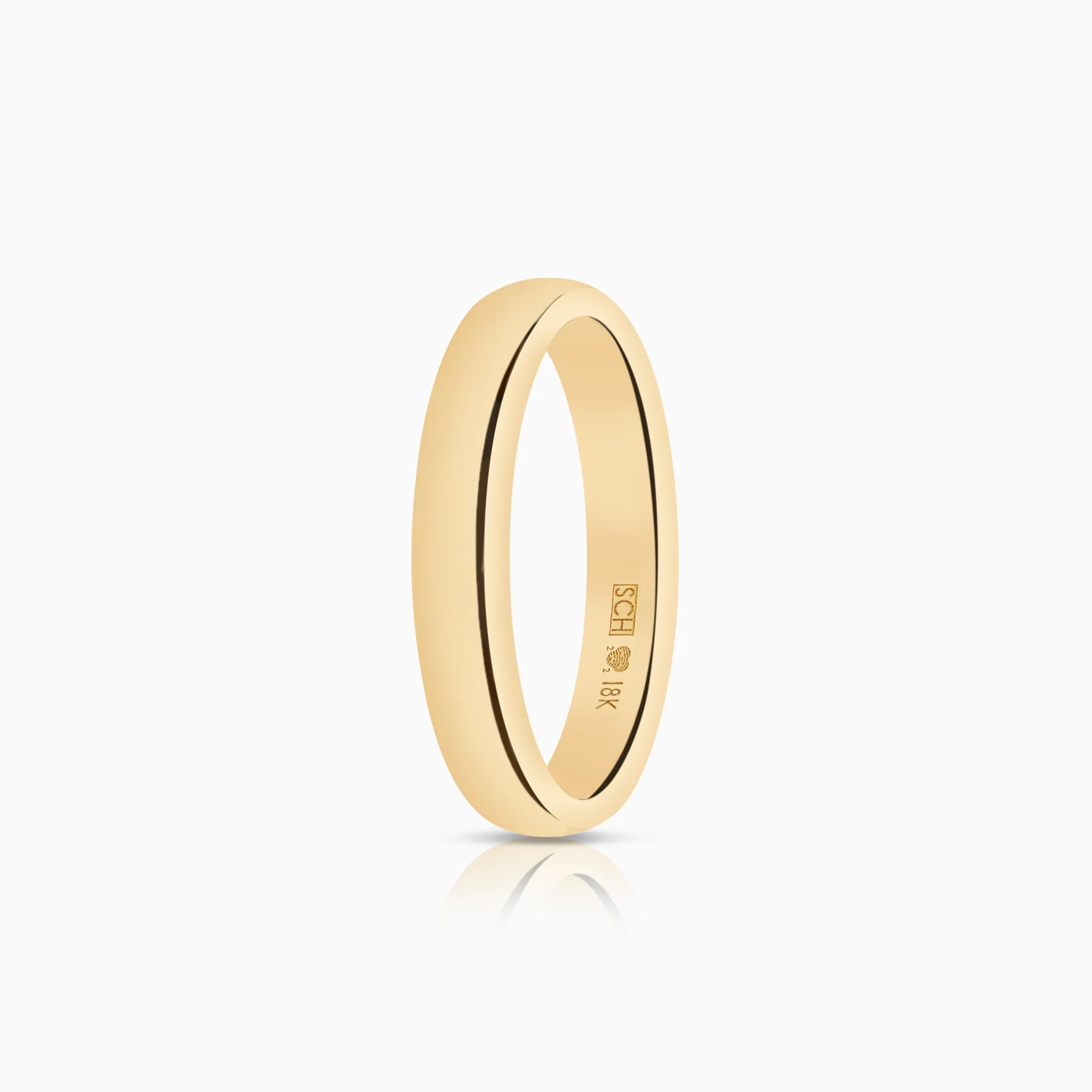 Plain ring Schalins 6.46g 18K gold