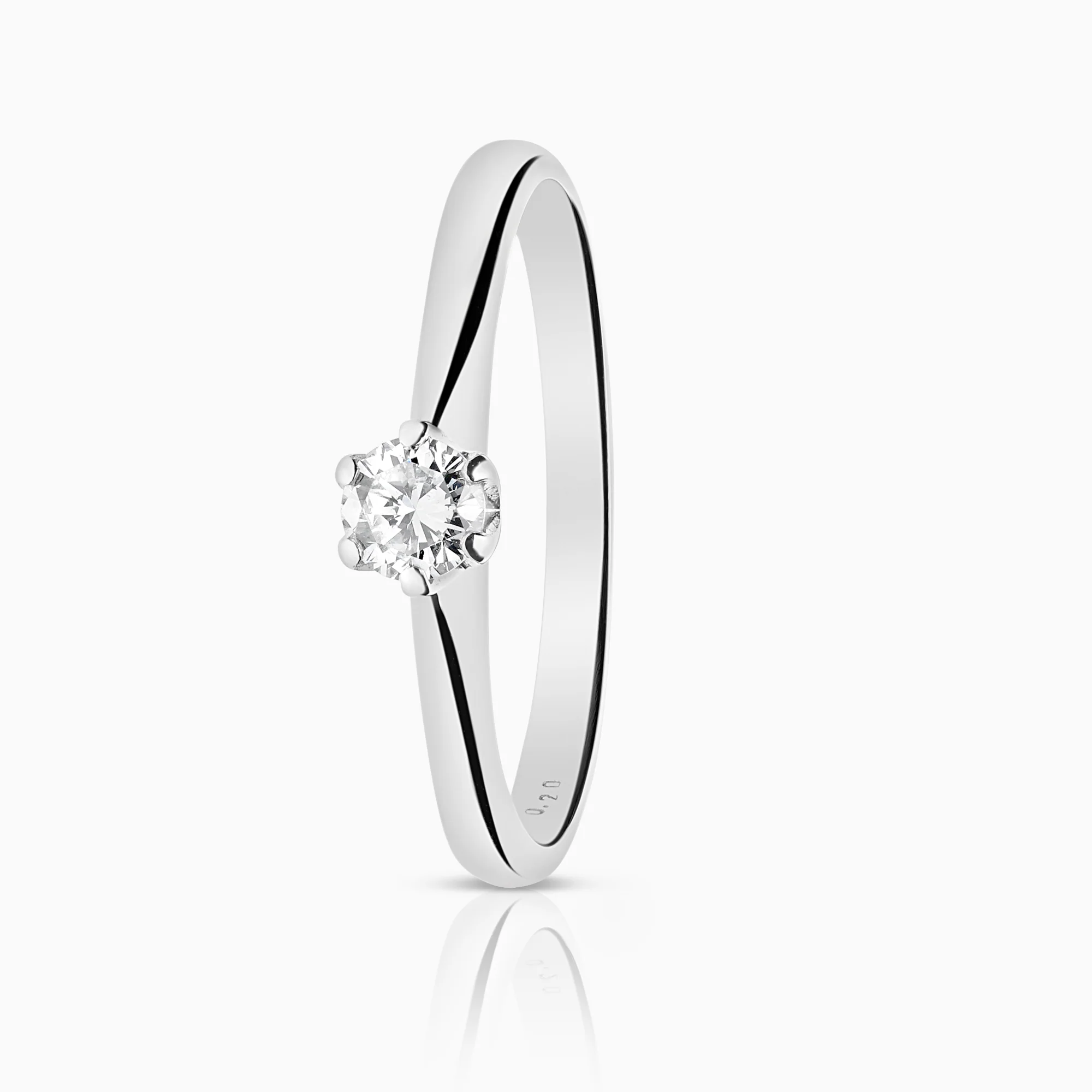 Solitaire ring 0.20ct 950 Platinum