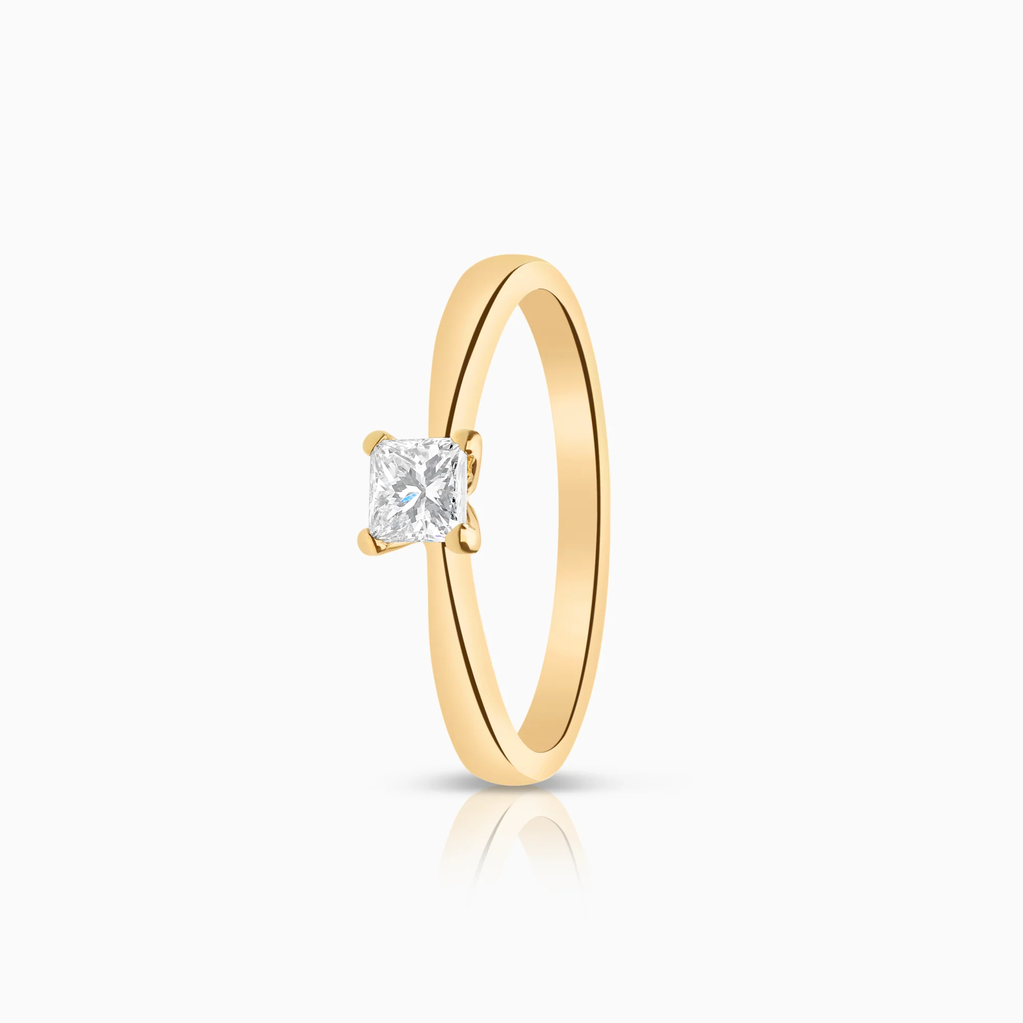 Solitaire ring 0.30ct 18K gold