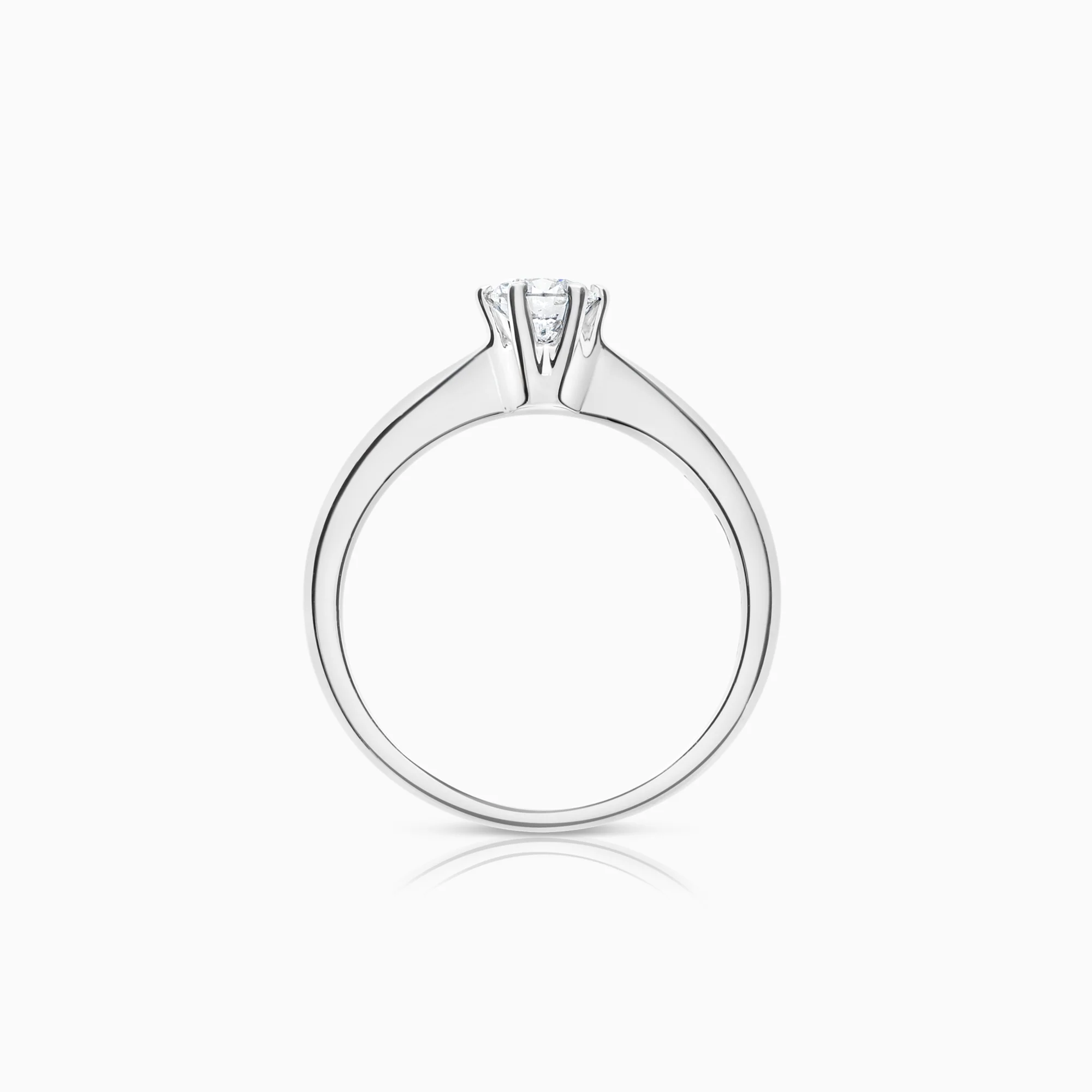 Solitaire Ring 0.32ct 18K White Gold - Image 2