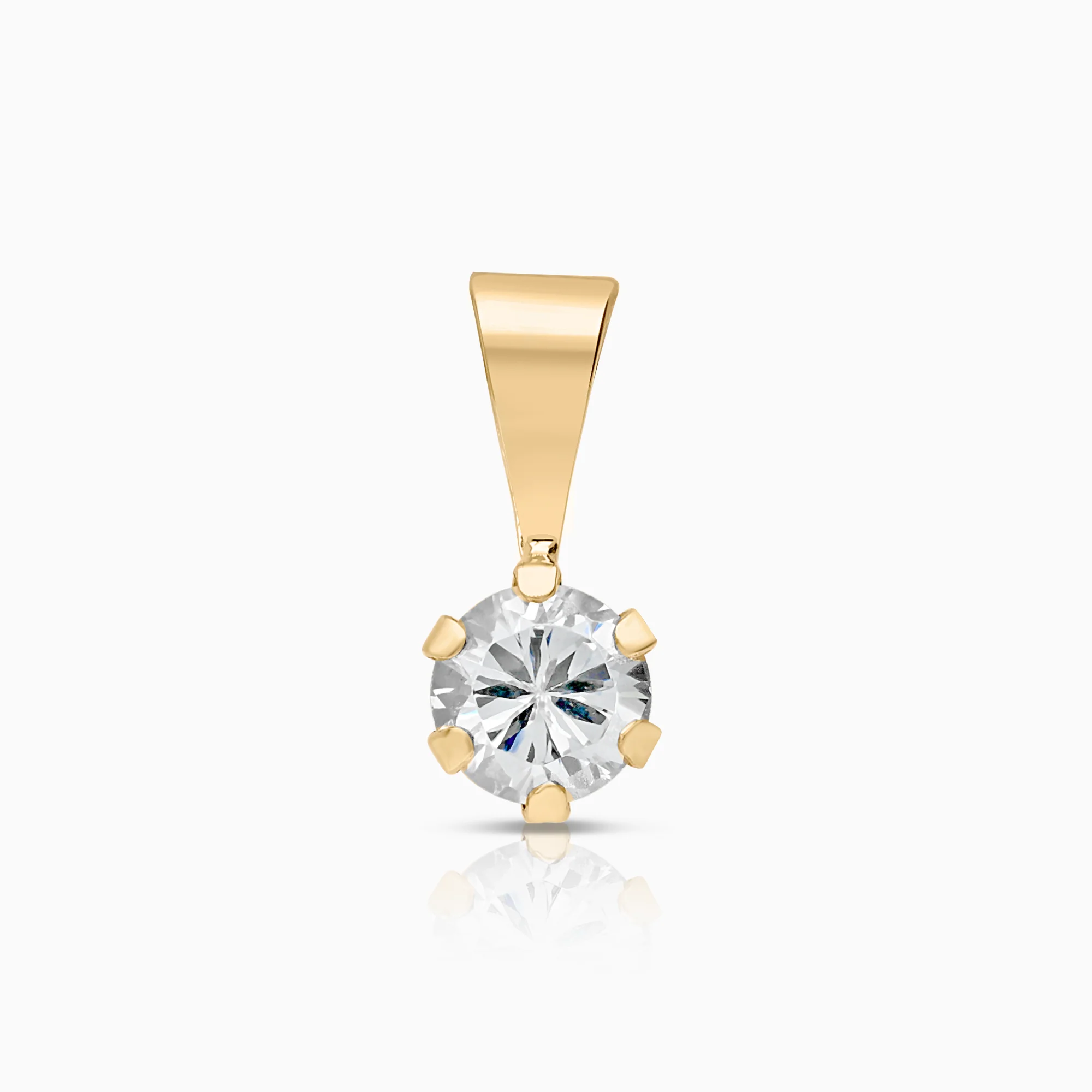 Solitaire pendant 0.23g 18K gold
