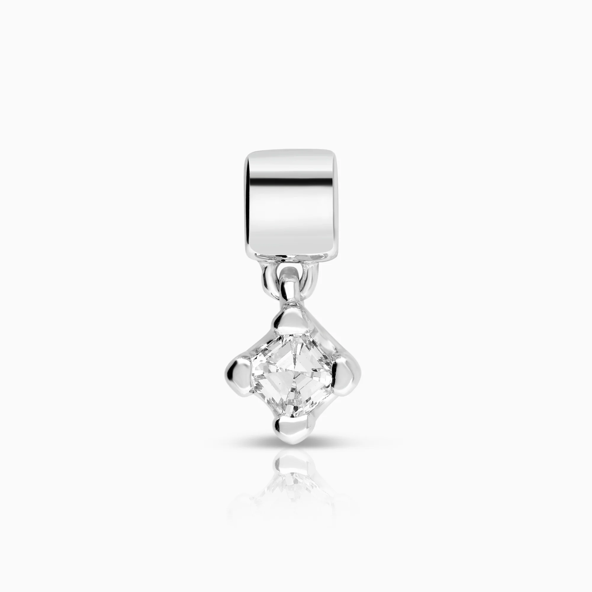 Solitaire pendant 0.30ct 18K white gold