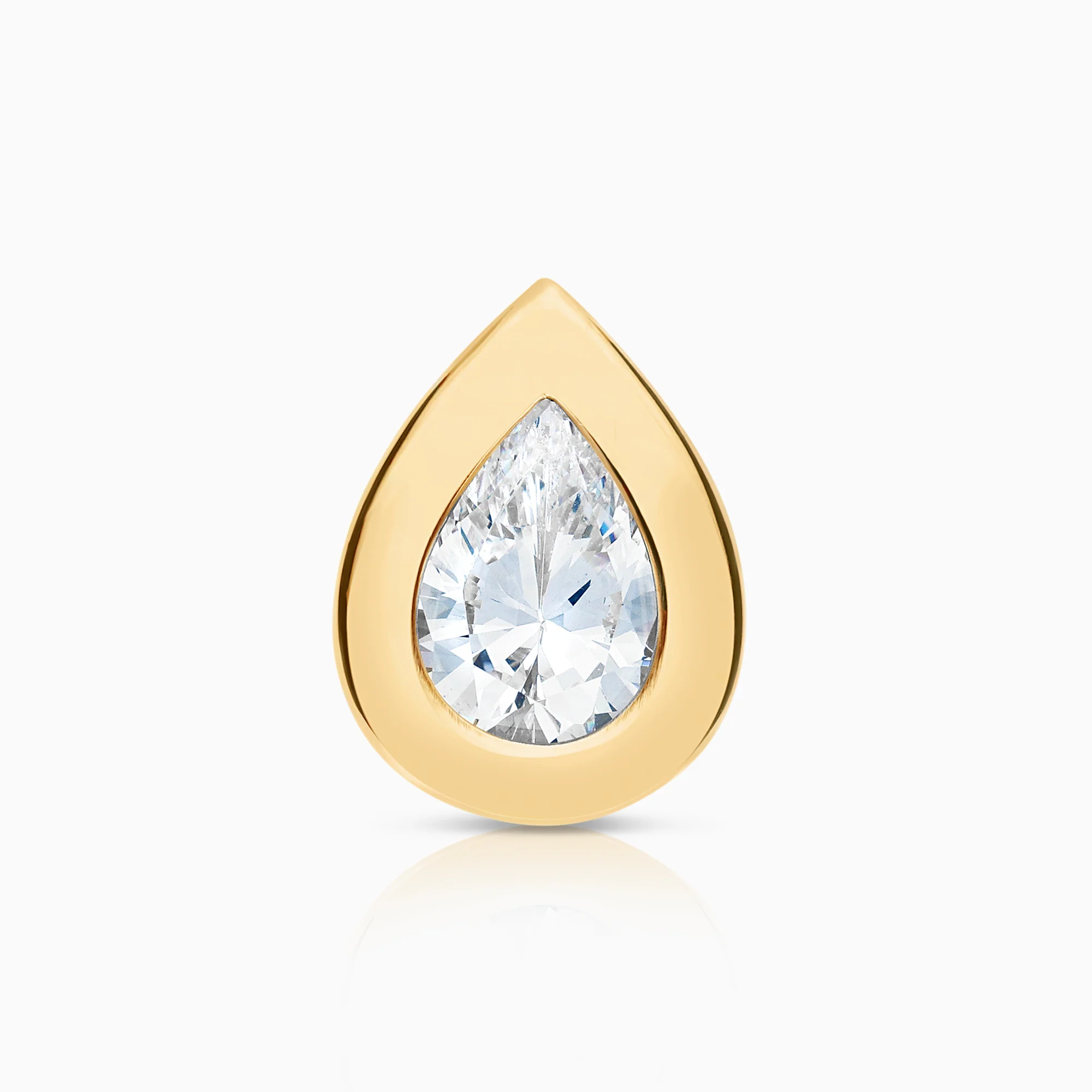 Solitaire pendant cubic zirconia 2.79g 18K gold