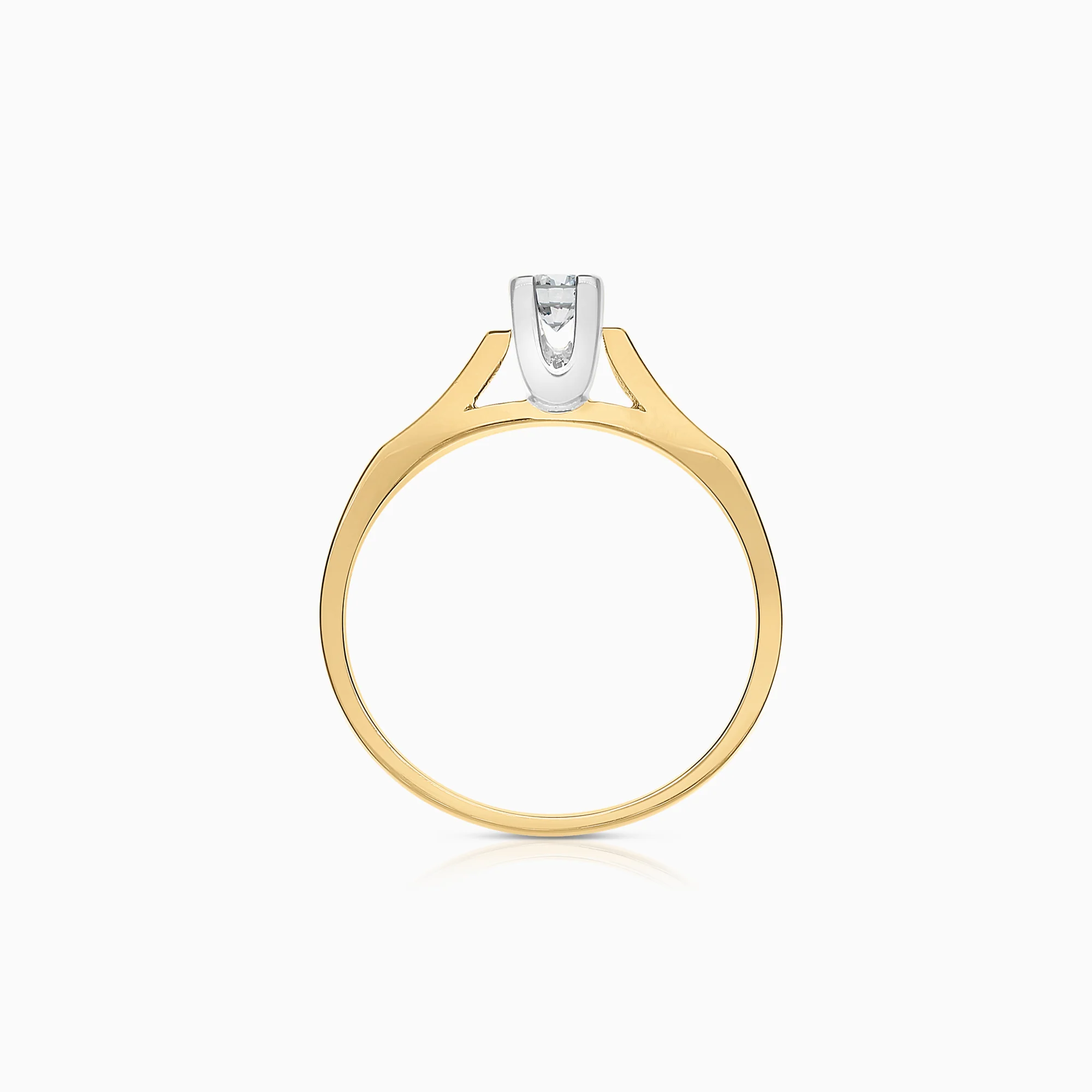 Solitaire Ring 0.22ct 18K Gold - Image 2