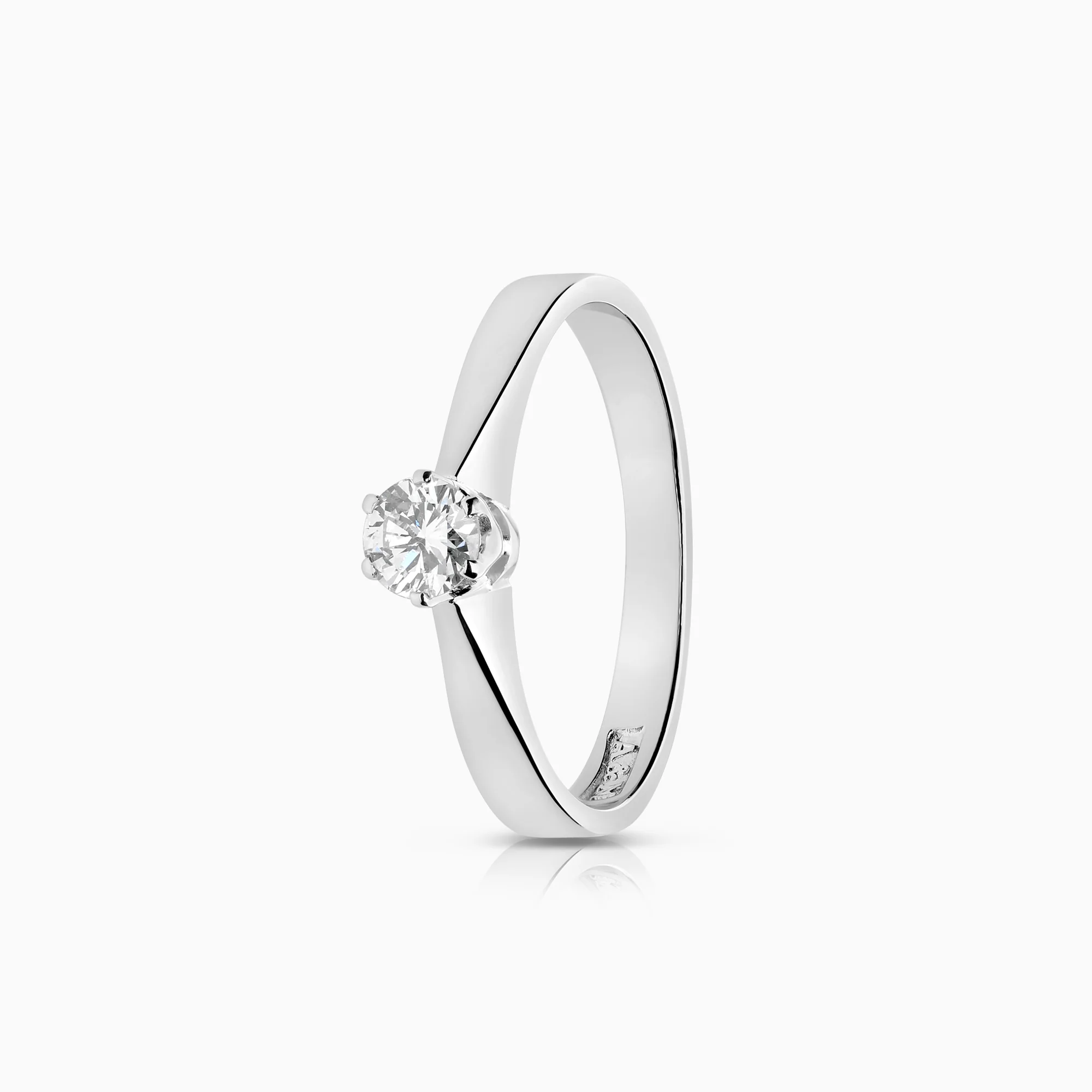 Solitaire ring 0.25ct 18K gold