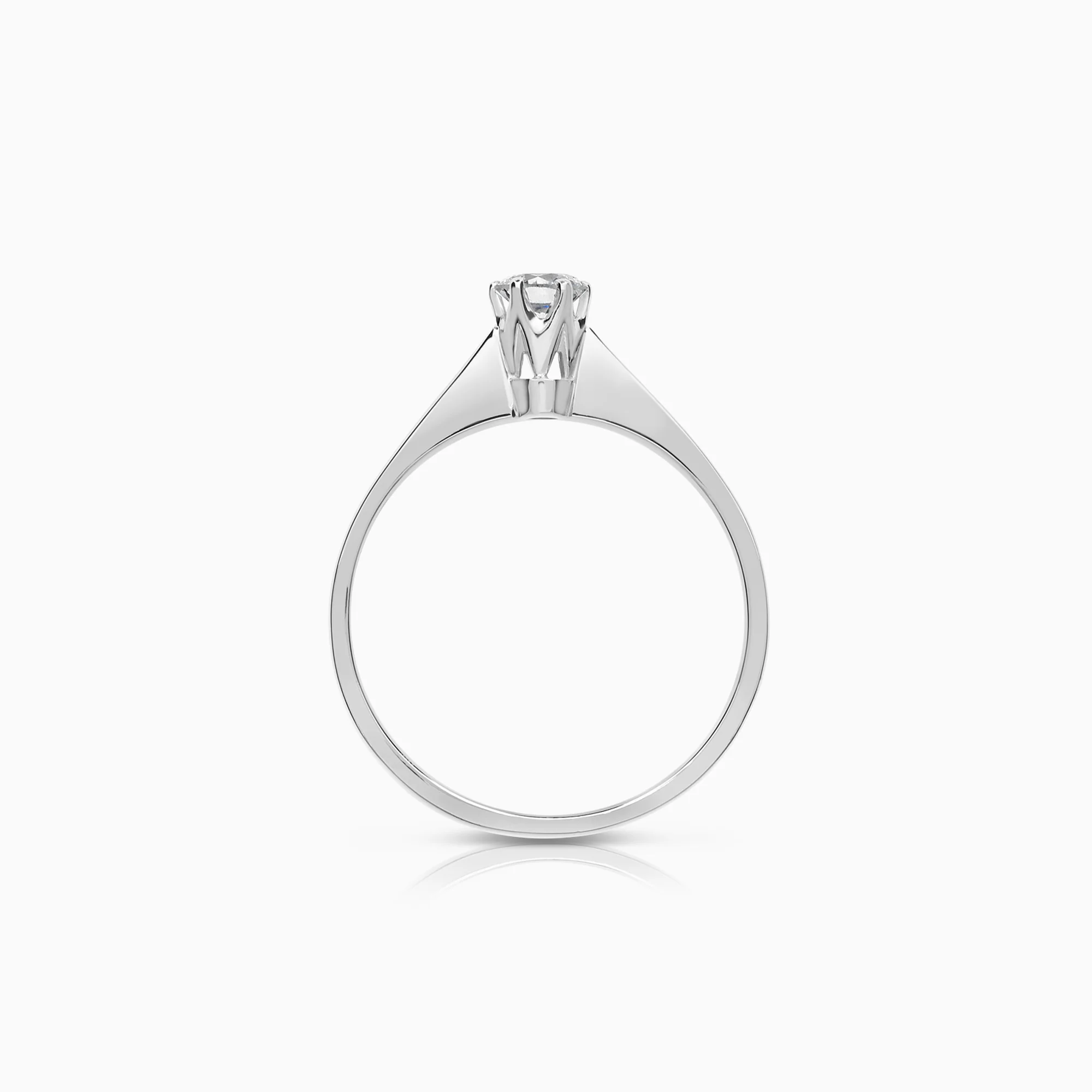 Solitaire ring 0.25ct 18K gold - Image 2