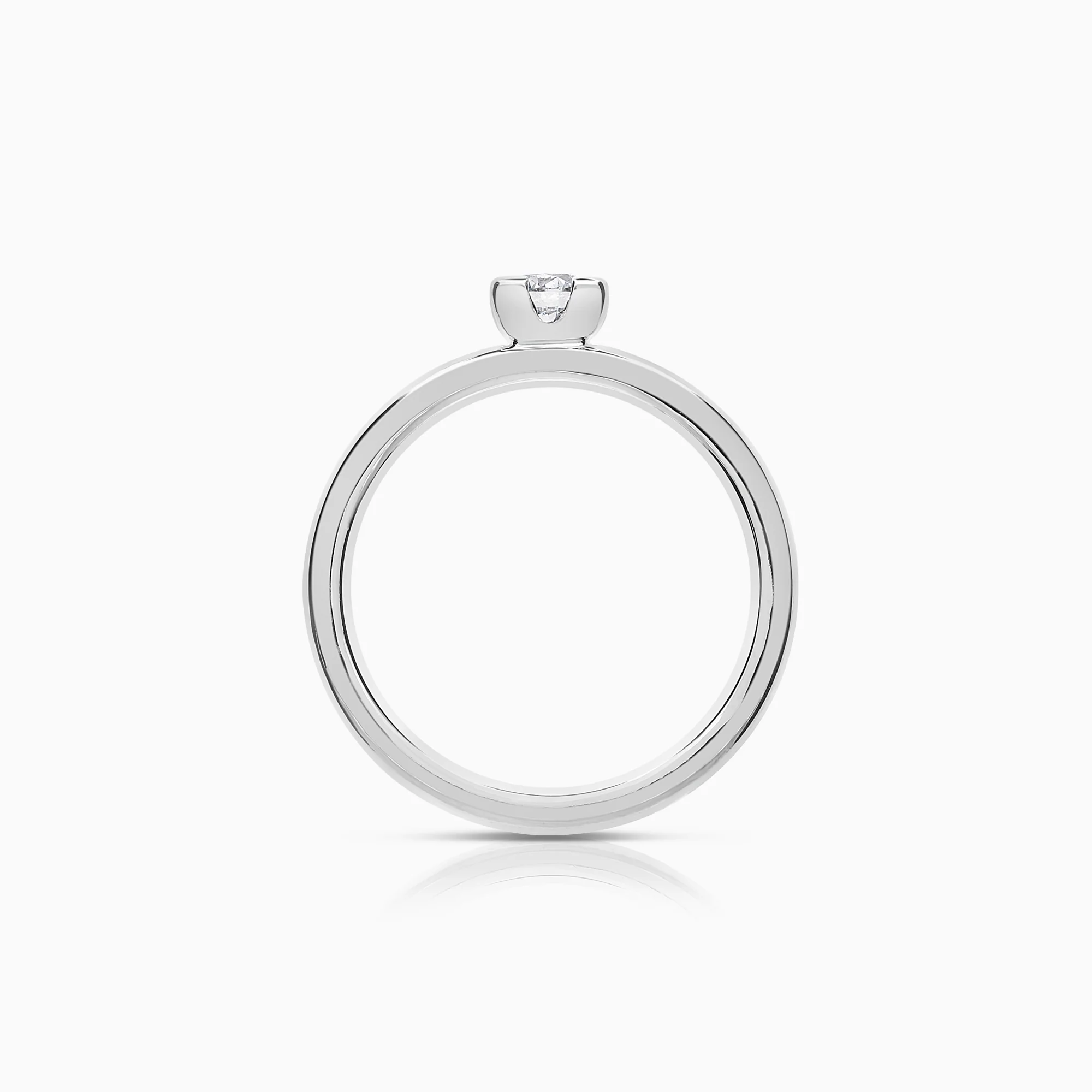 Solitaire ring 0.30ct 18K gold - Image 2