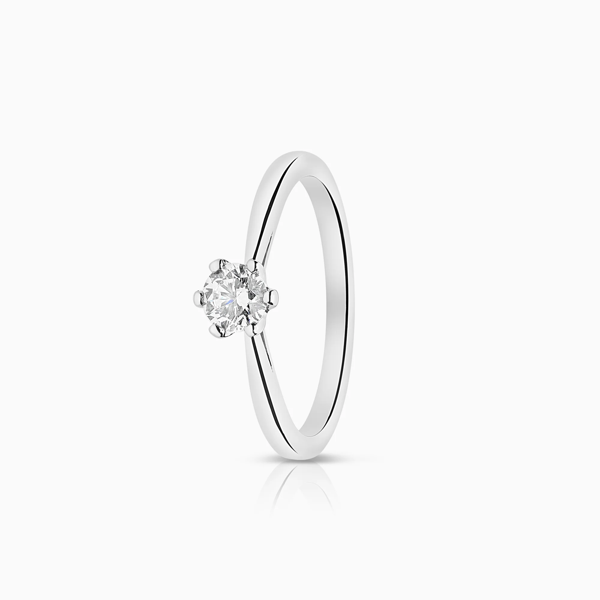 Solitaire ring 0.30ct 950 platinum