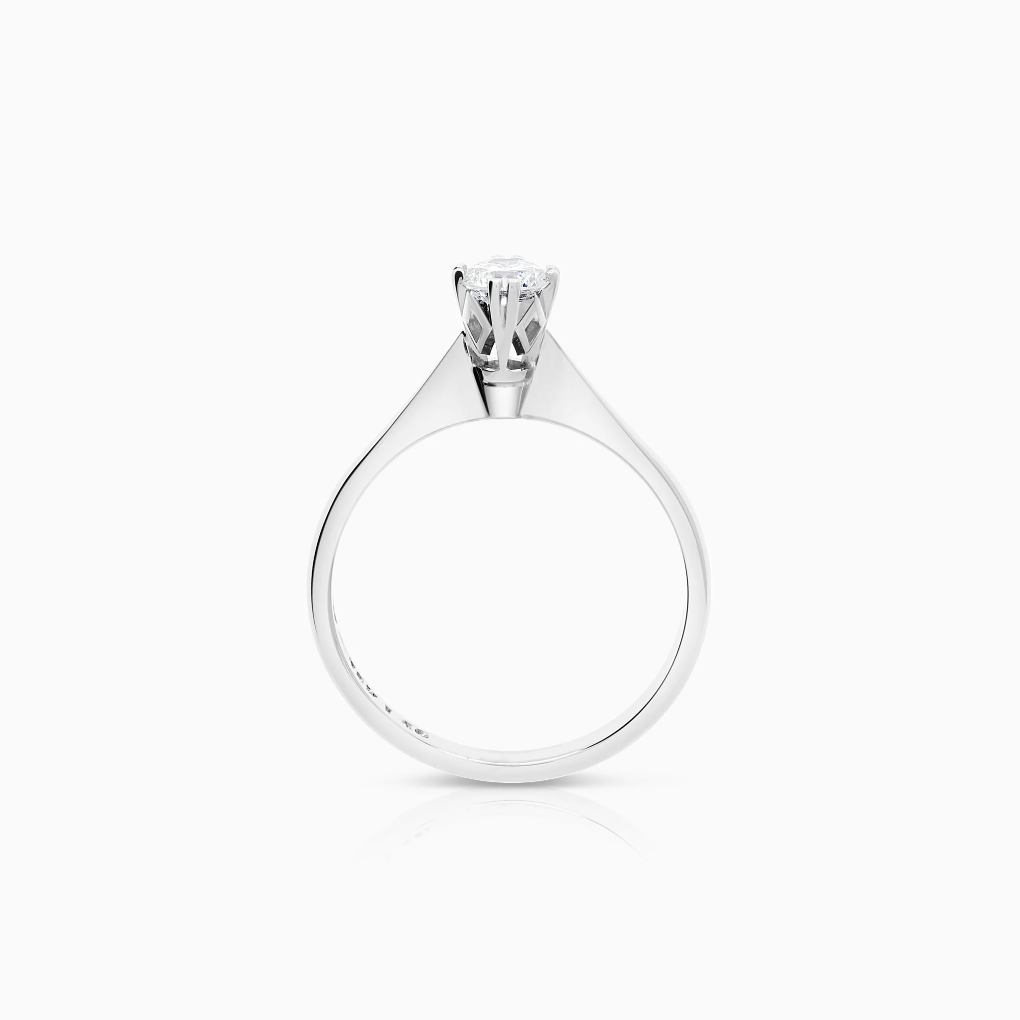 Solitaire Ring 0.32ct 18K White Gold - Image 2