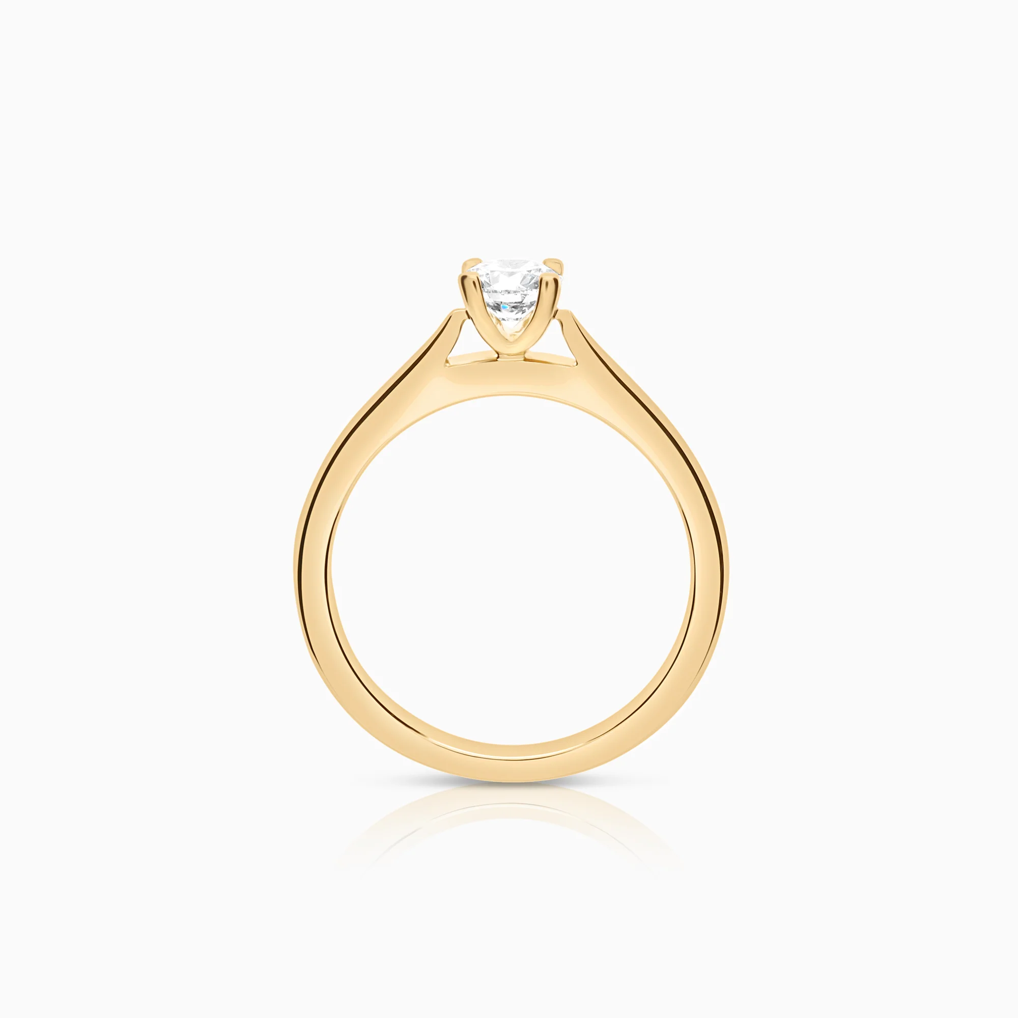 Solitaire ring 0.50ct 18K gold - Image 2