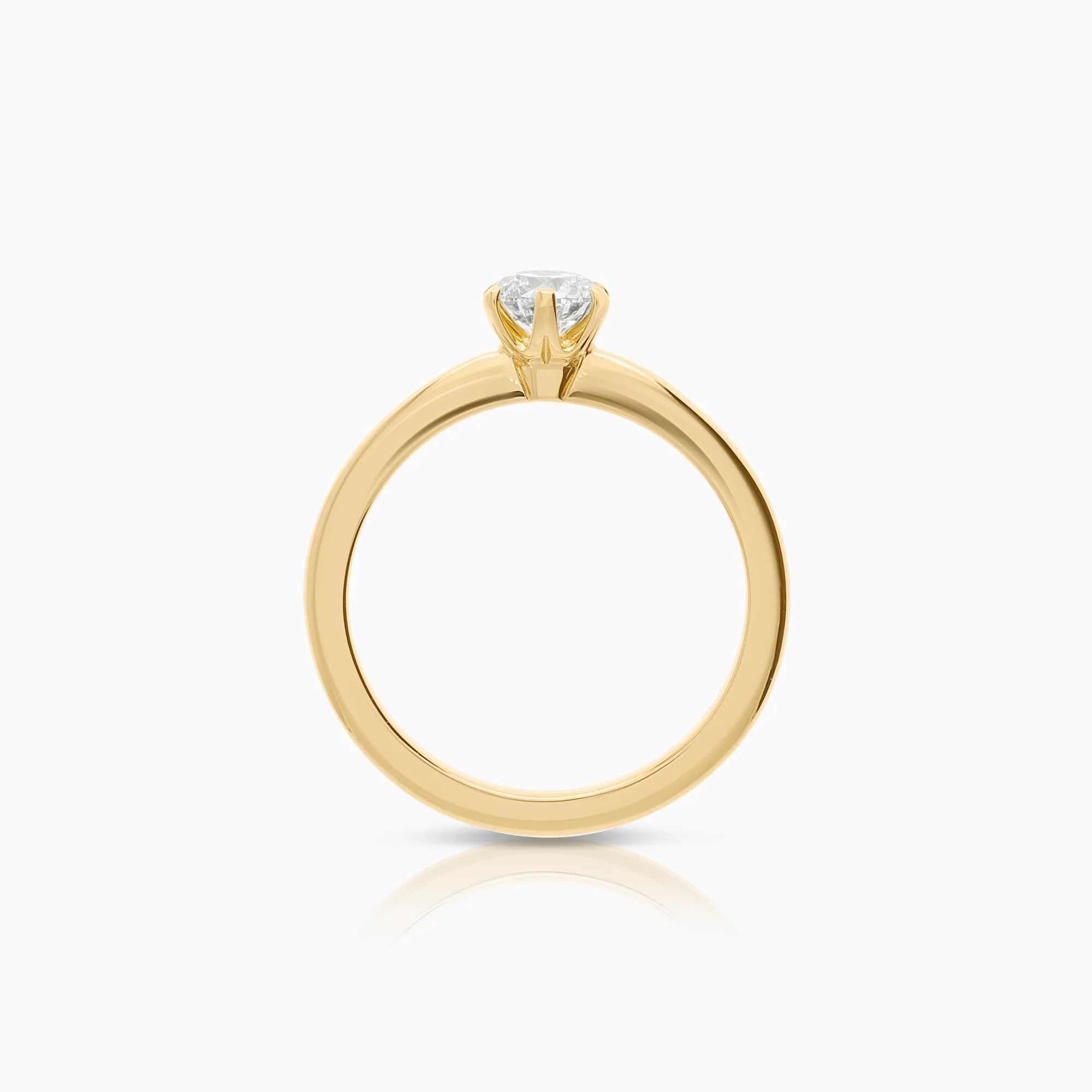 Solitaire ring 0.50ct 18K gold - Image 2