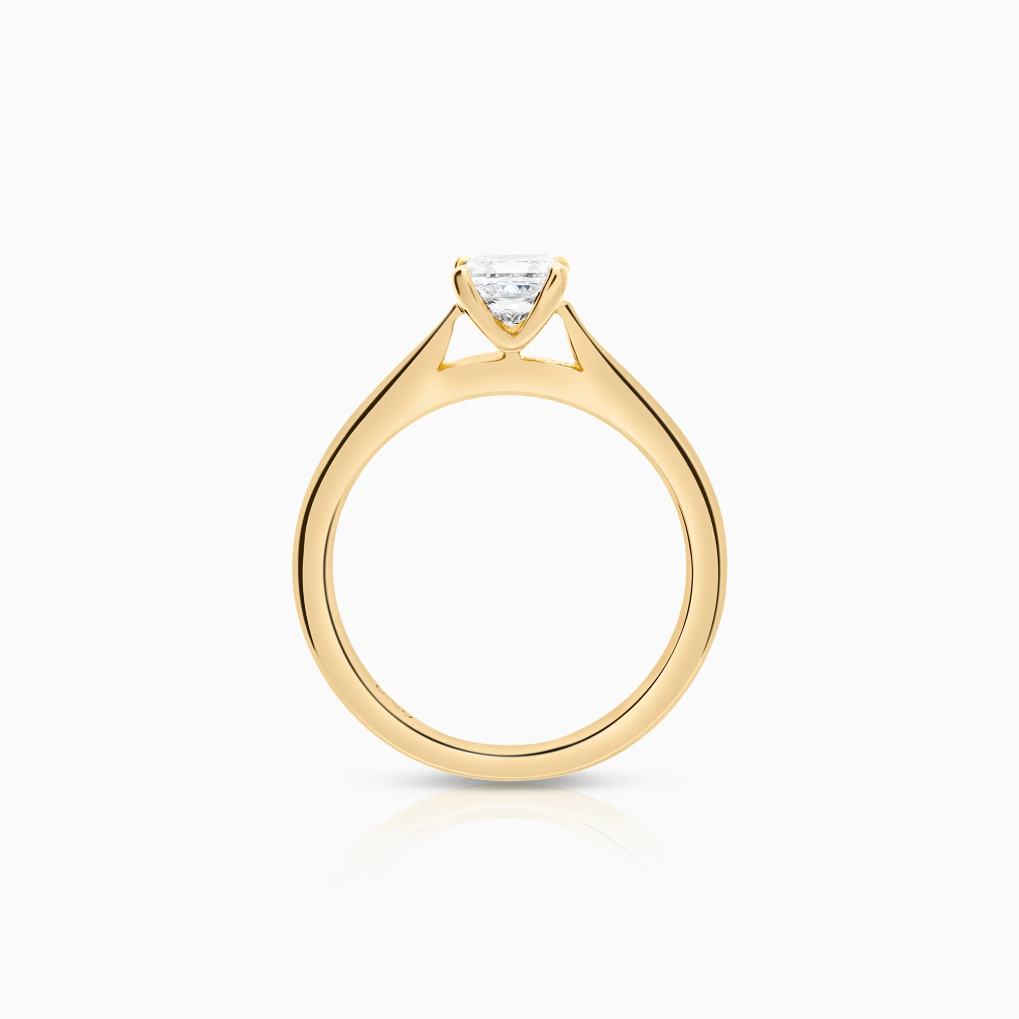 Solitaire ring 0.50ct 18K gold - Image 2