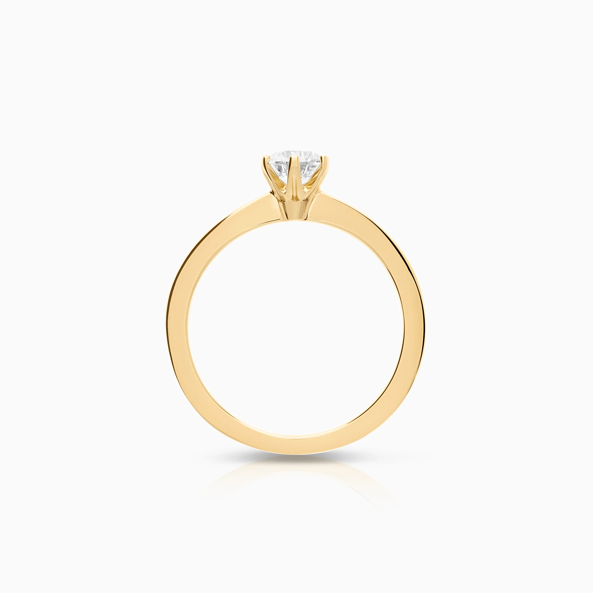 Solitaire ring 0.50ct 18K gold - Image 2