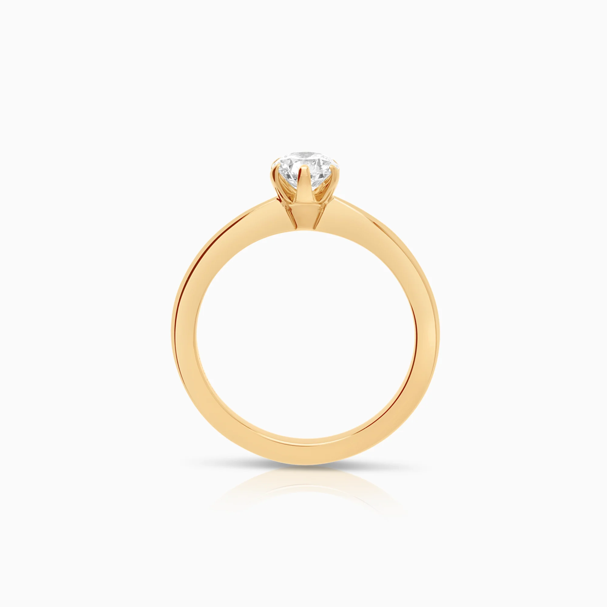 Solitaire ring 0.50ct 18K gold - Image 2