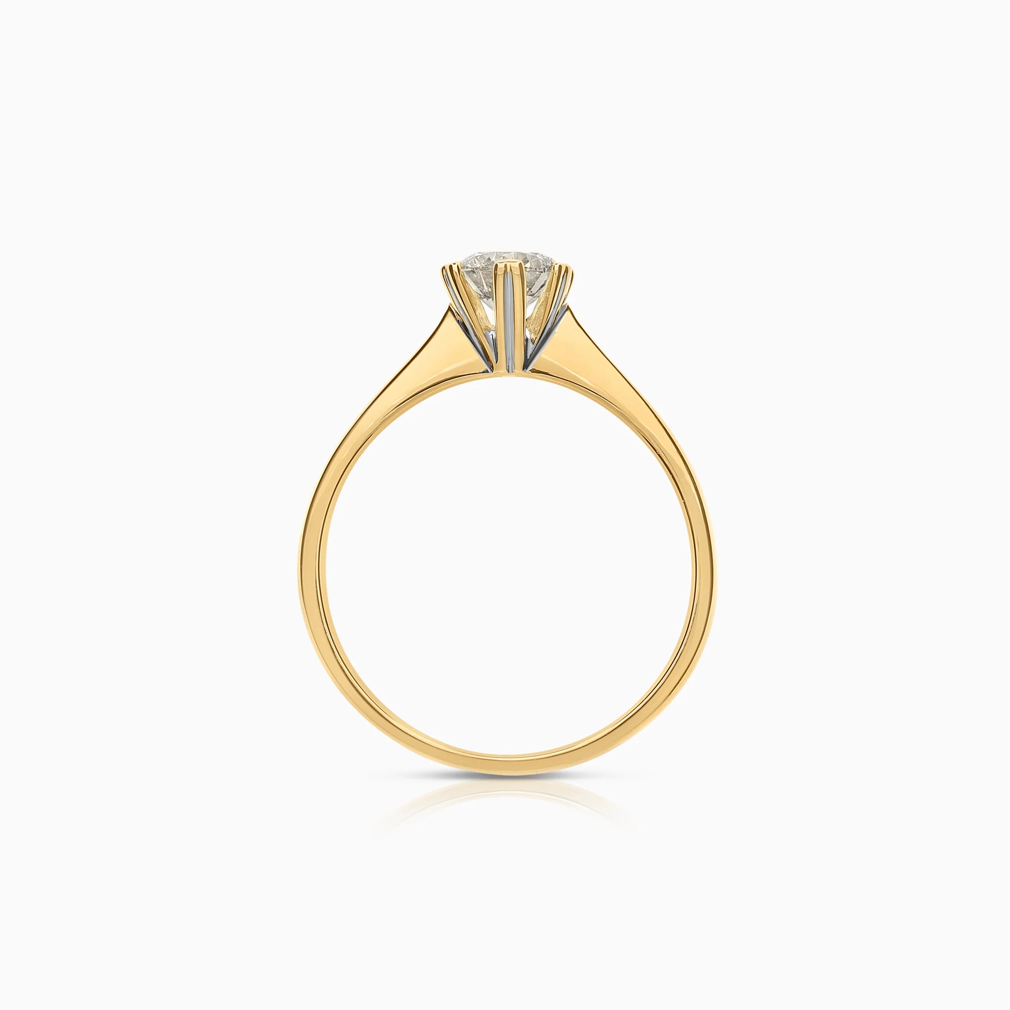 Solitaire ring 0.50ct 18K gold - Image 2
