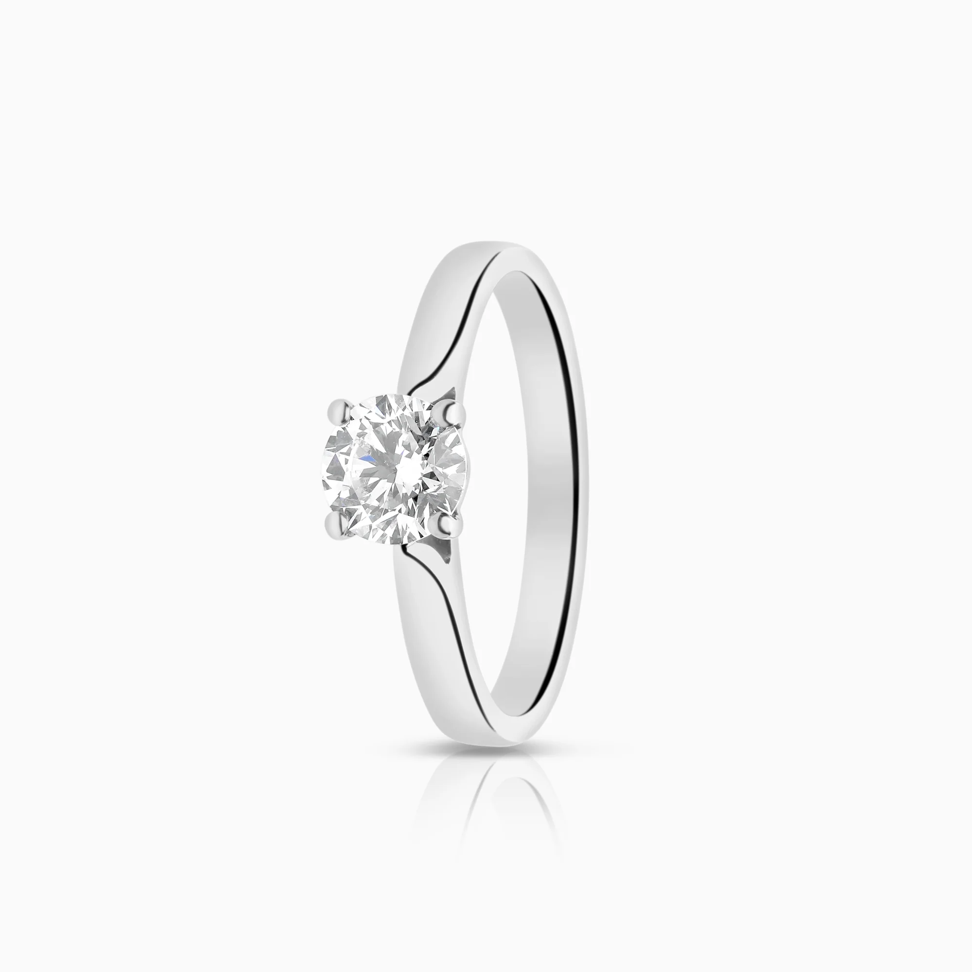 Solitaire ring 0.70ct 950 platinum GIA certificate