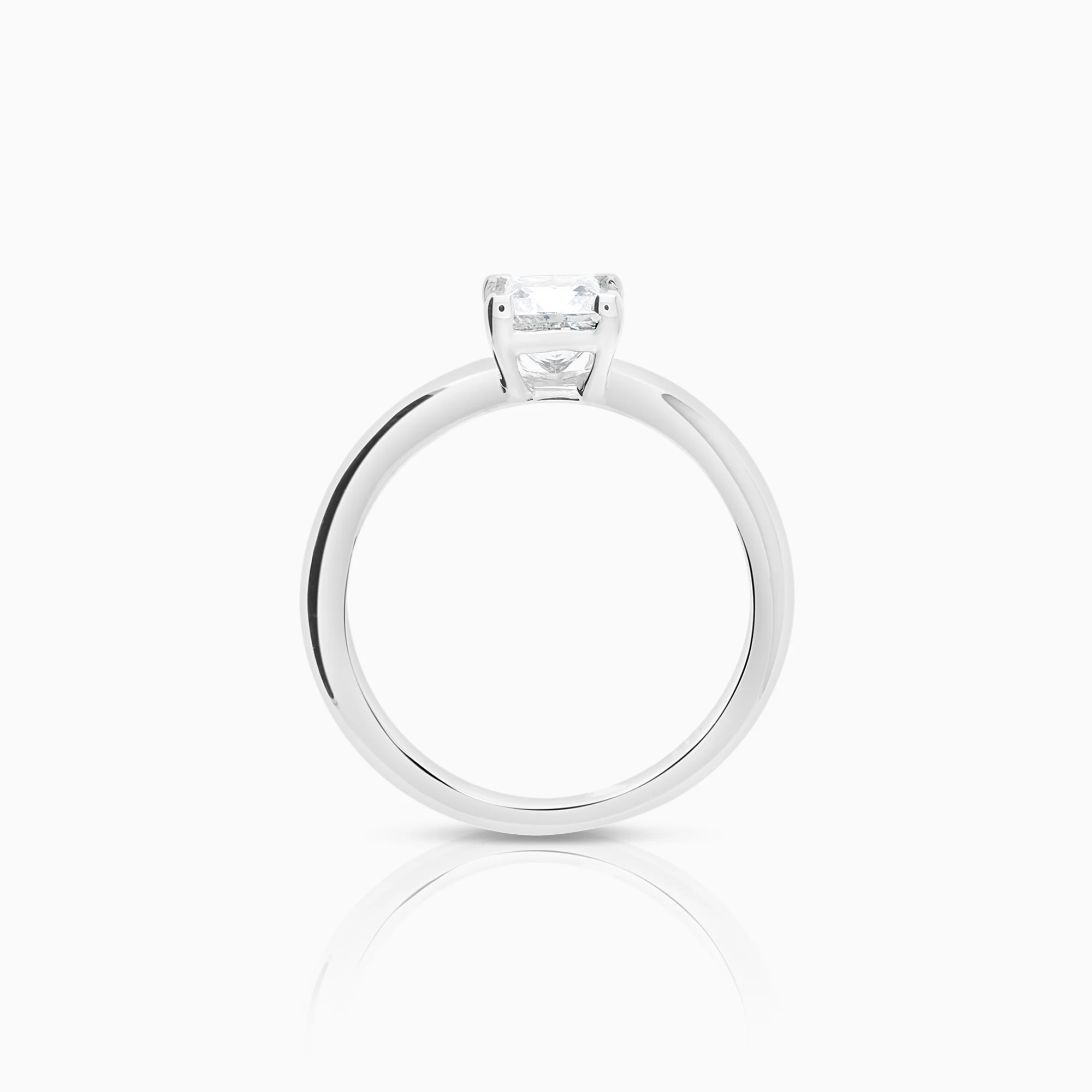 Solitaire ring 0.75ct 14K white gold - Image 2