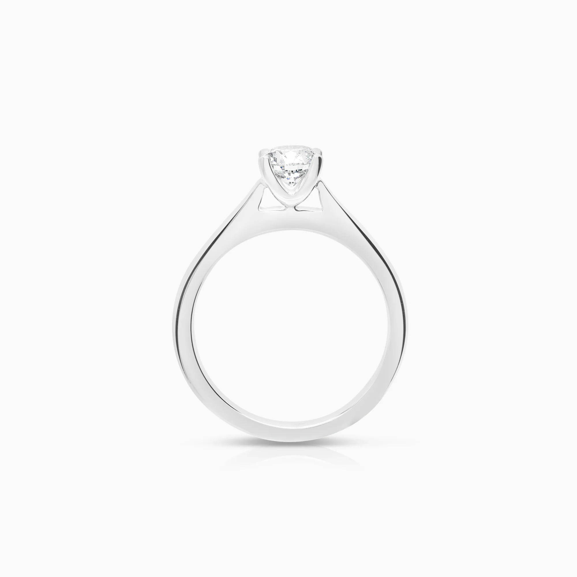 Solitaire ring 0.75ct 18K white gold - Image 2