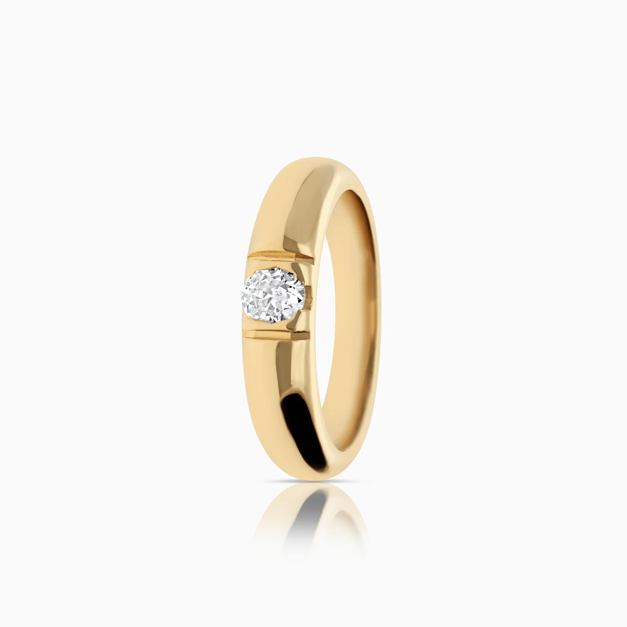 Solitaire ring 0.24ct 18K
