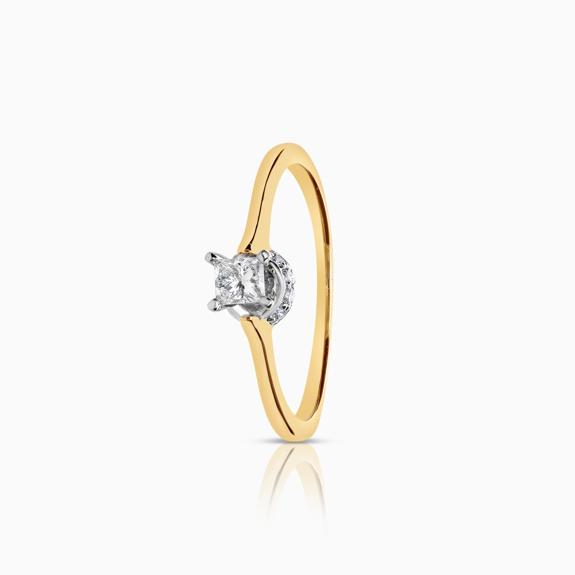 Solitaire ring 0.28ct 14K gold