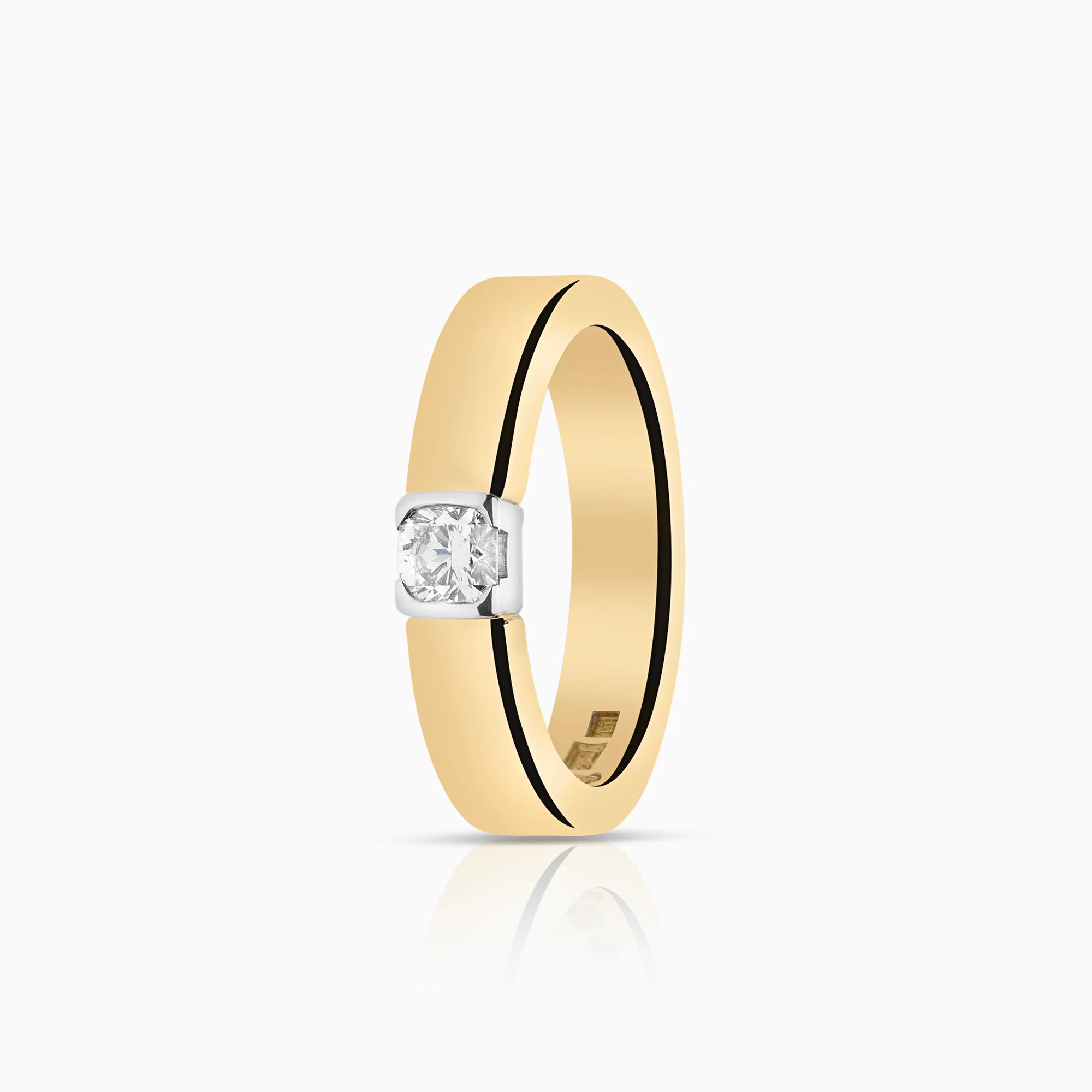 Solitaire ring 0.28ct 18K gold