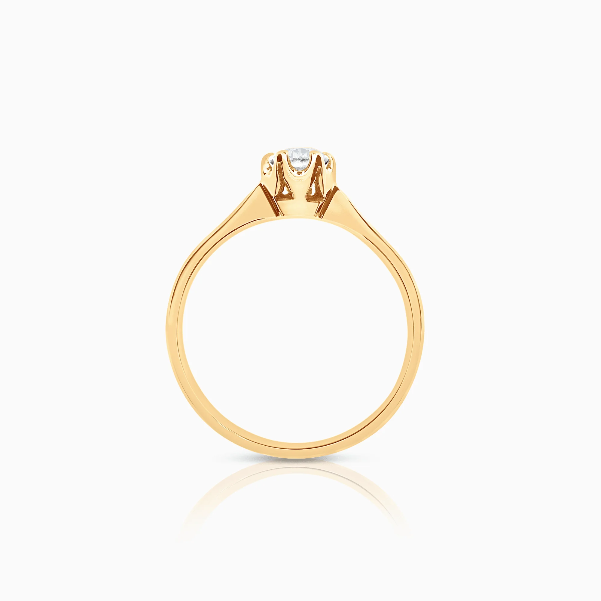 Solitaire ring 0.30ct 18K gold GIA certificate - Image 2