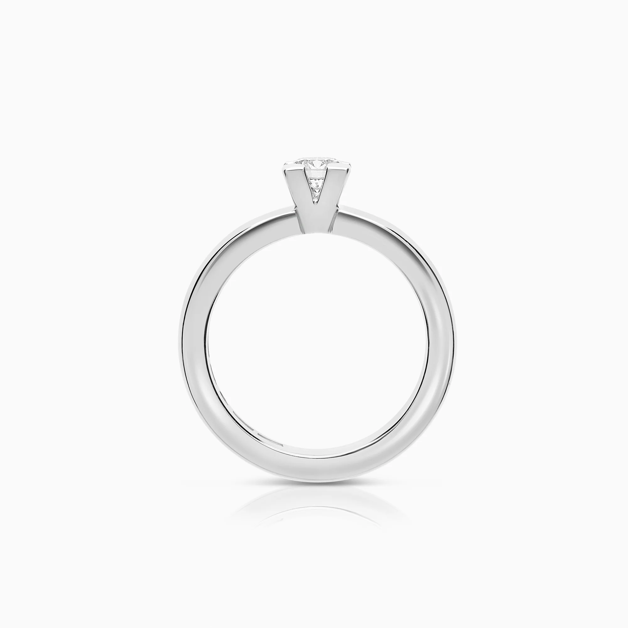 Solitaire ring 0.30ct 18K white gold - Image 2