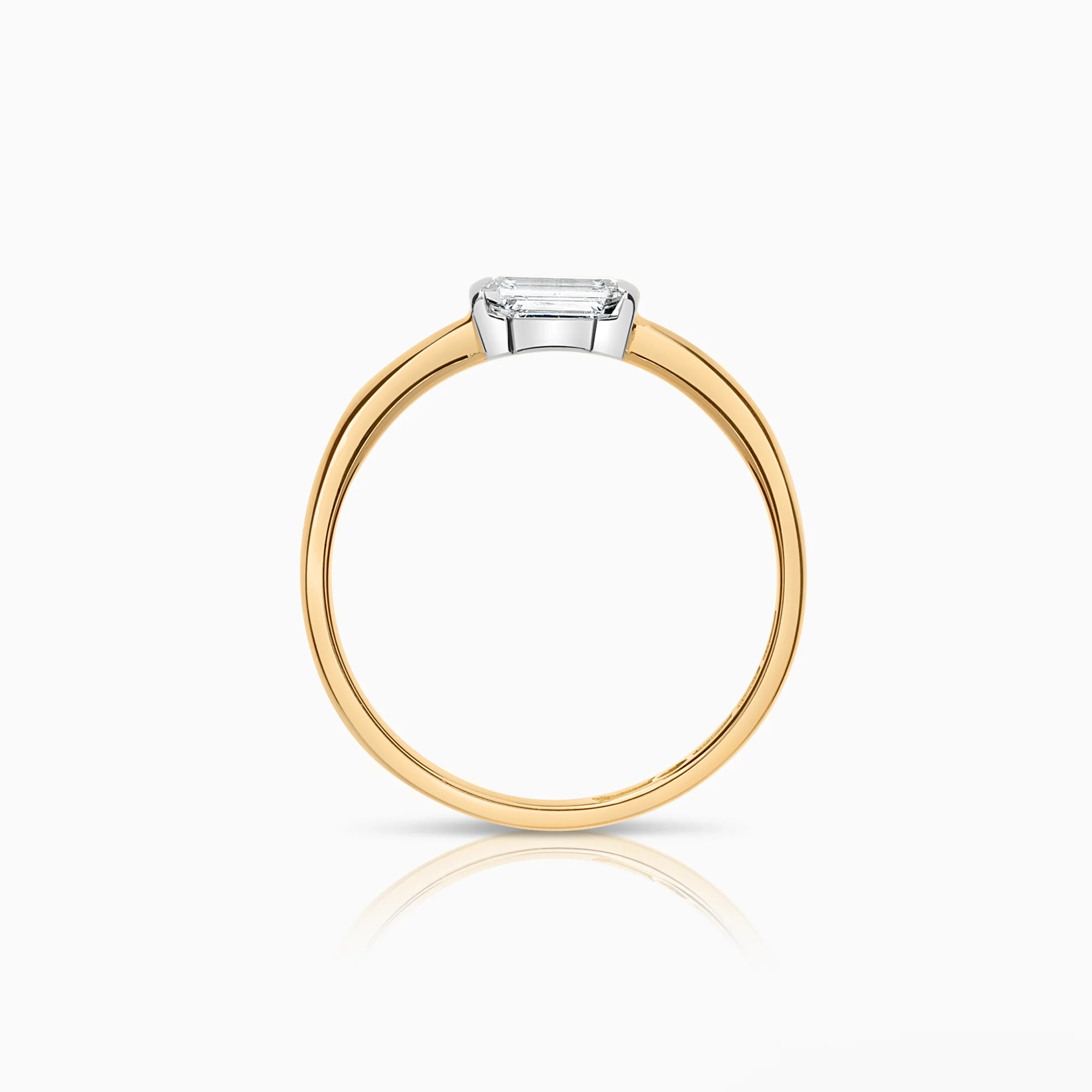 Solitaire ring 0.31ct 18K gold - Image 2