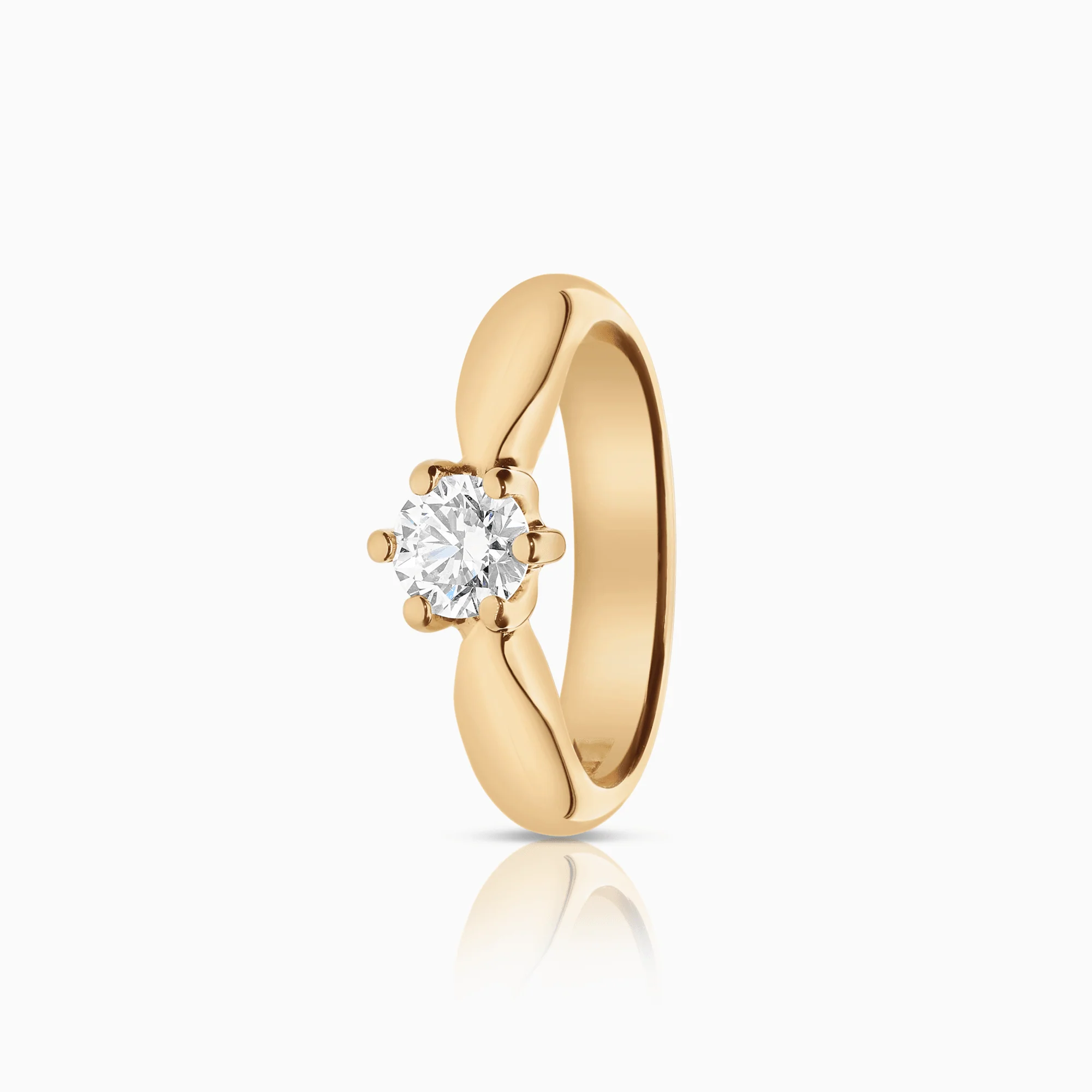 Solitaire ring 0.50ct 18K gold IGI certificate