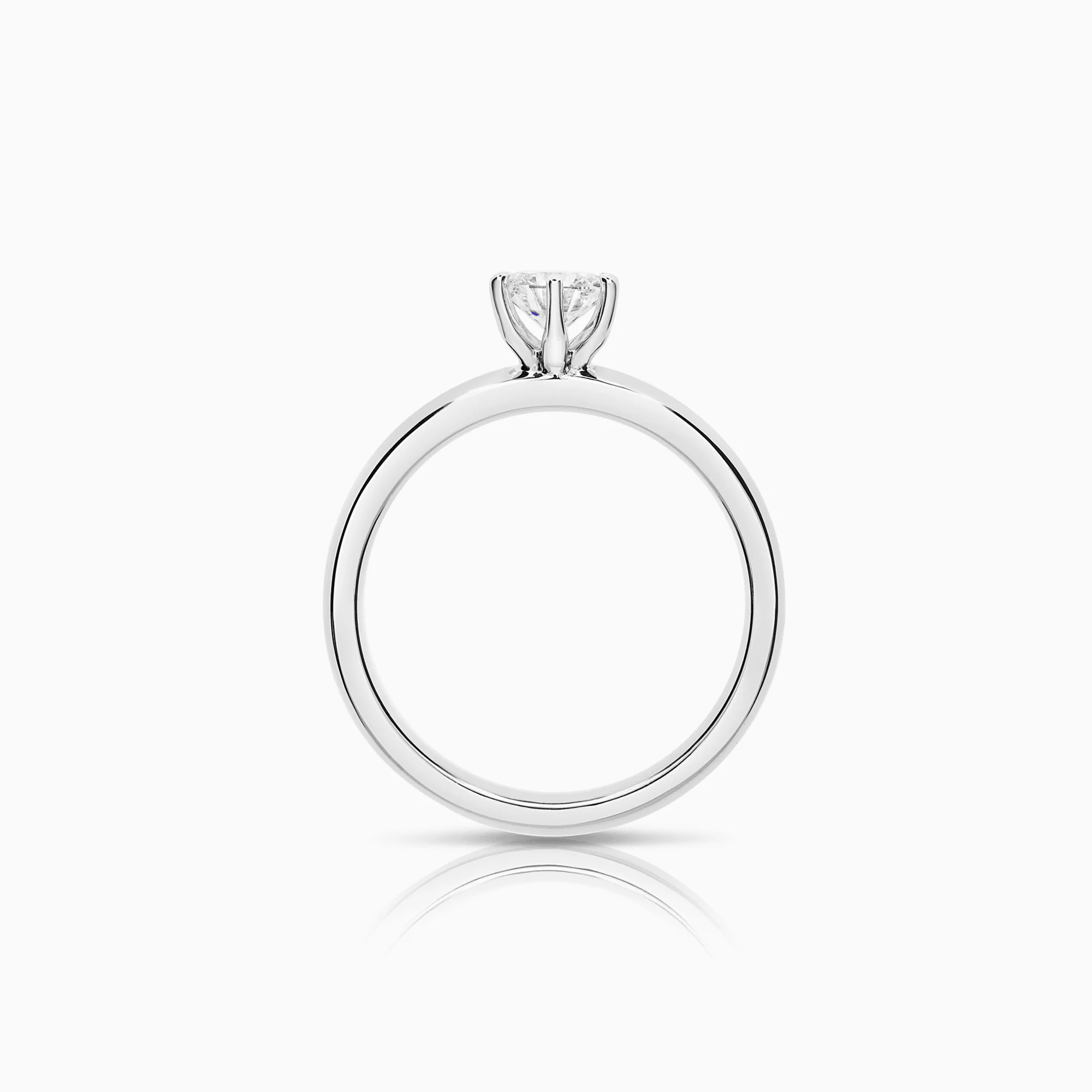 Solitaire ring 0.50ct 18K white gold GIA certificate - Image 2