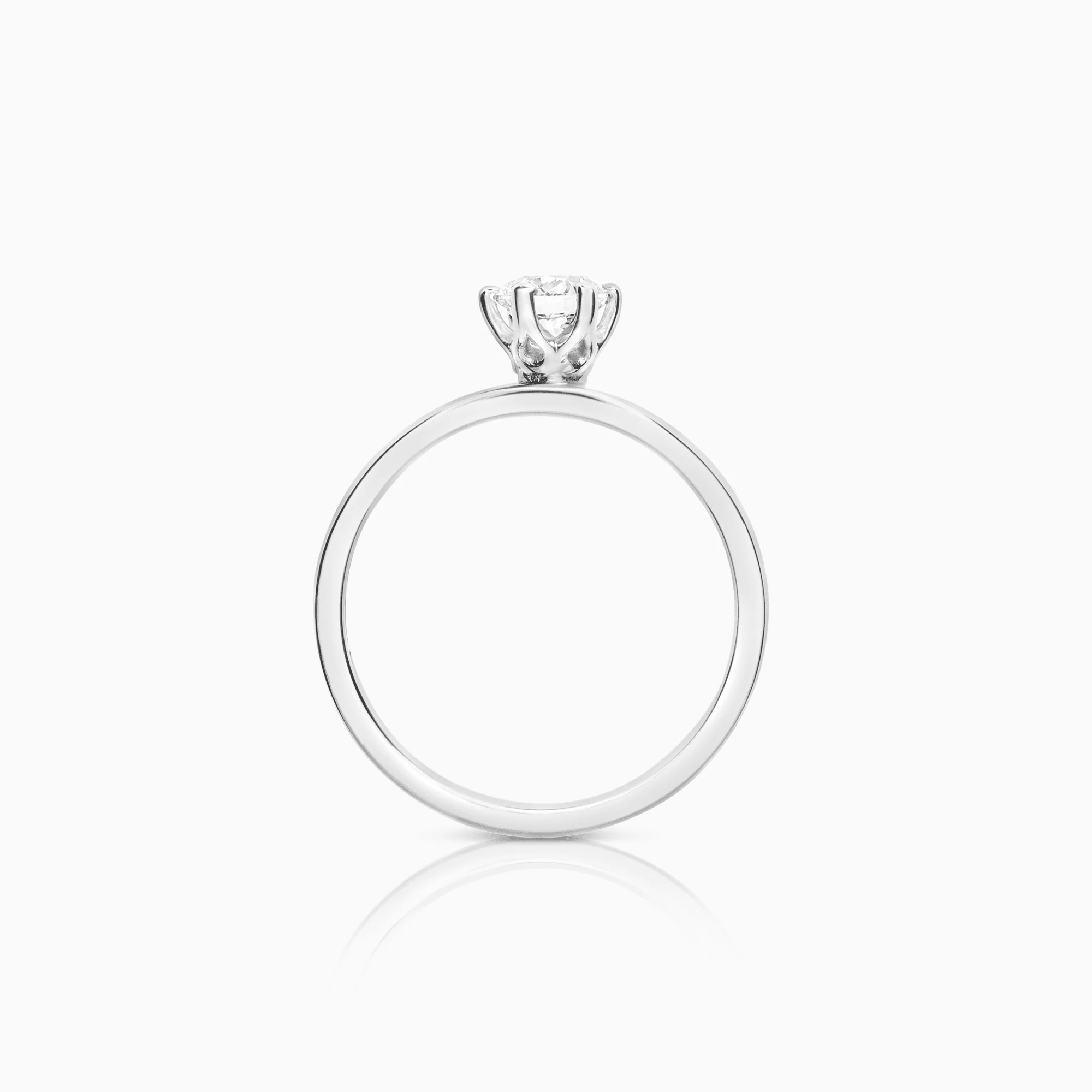 Solitaire ring 0.50ct 18K white gold GIA certificate - Image 2