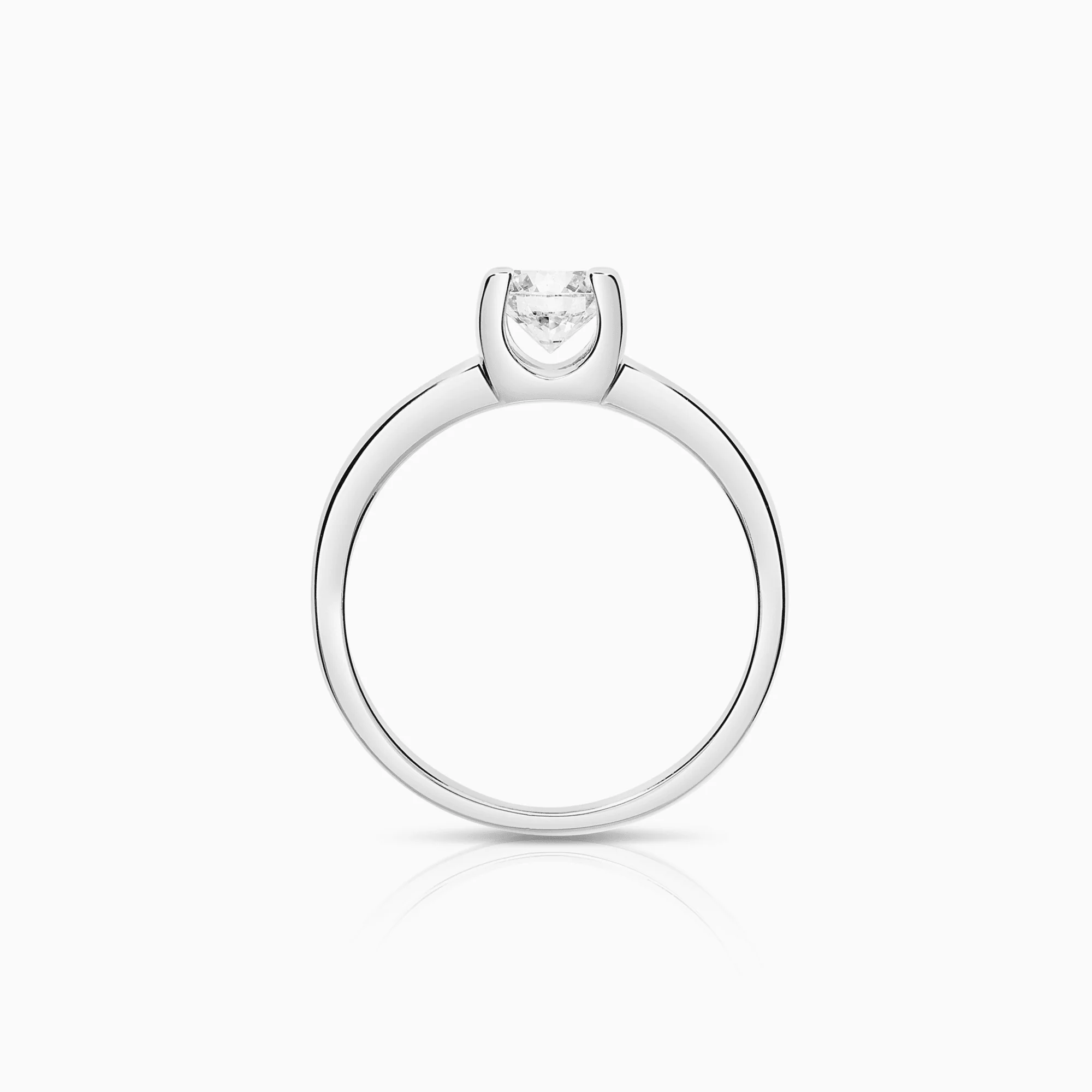 Solitaire ring 0.60ct 18K white gold GIA certificate - Image 2