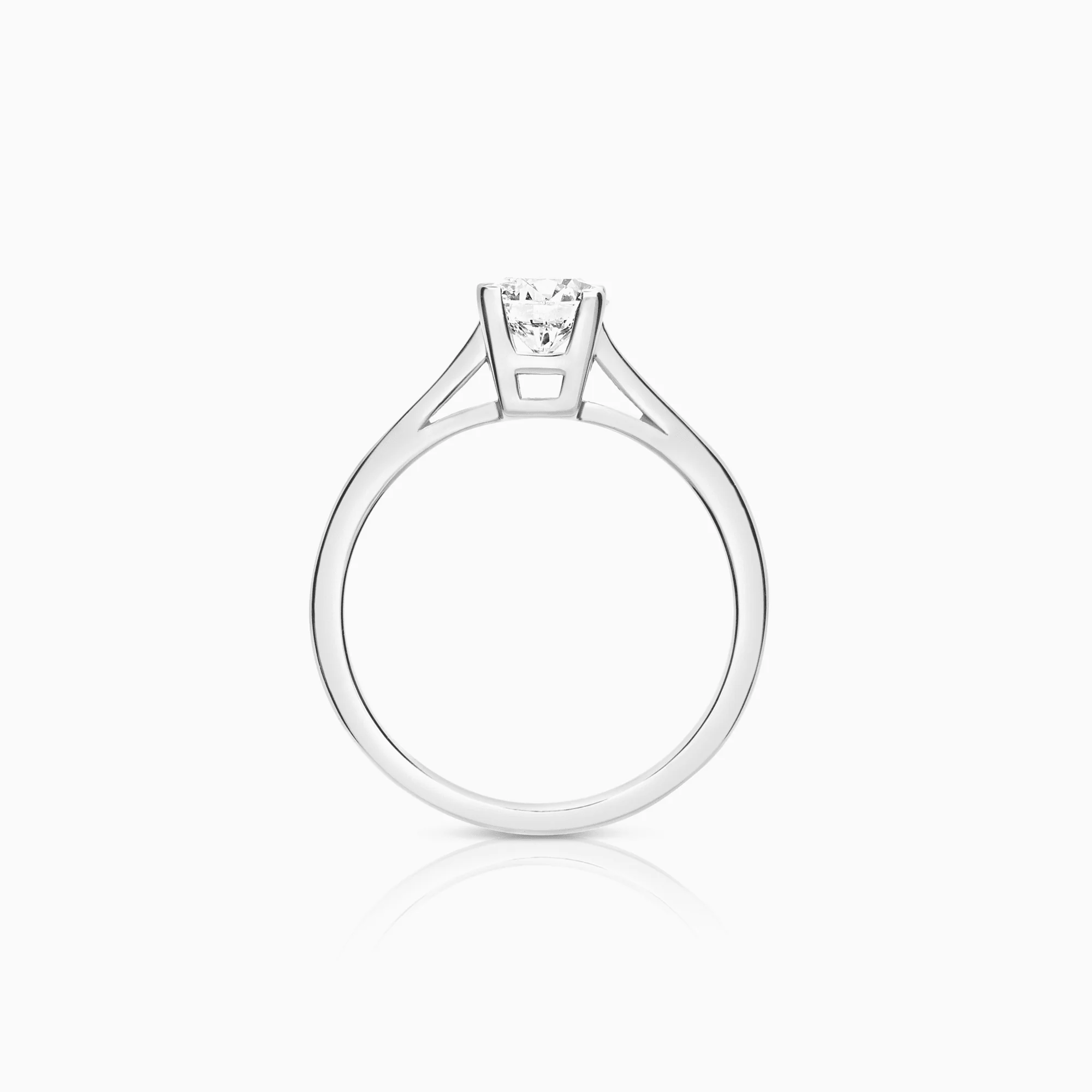 Solitaire ring 0.70ct 18K white gold GIA certificate - Image 3